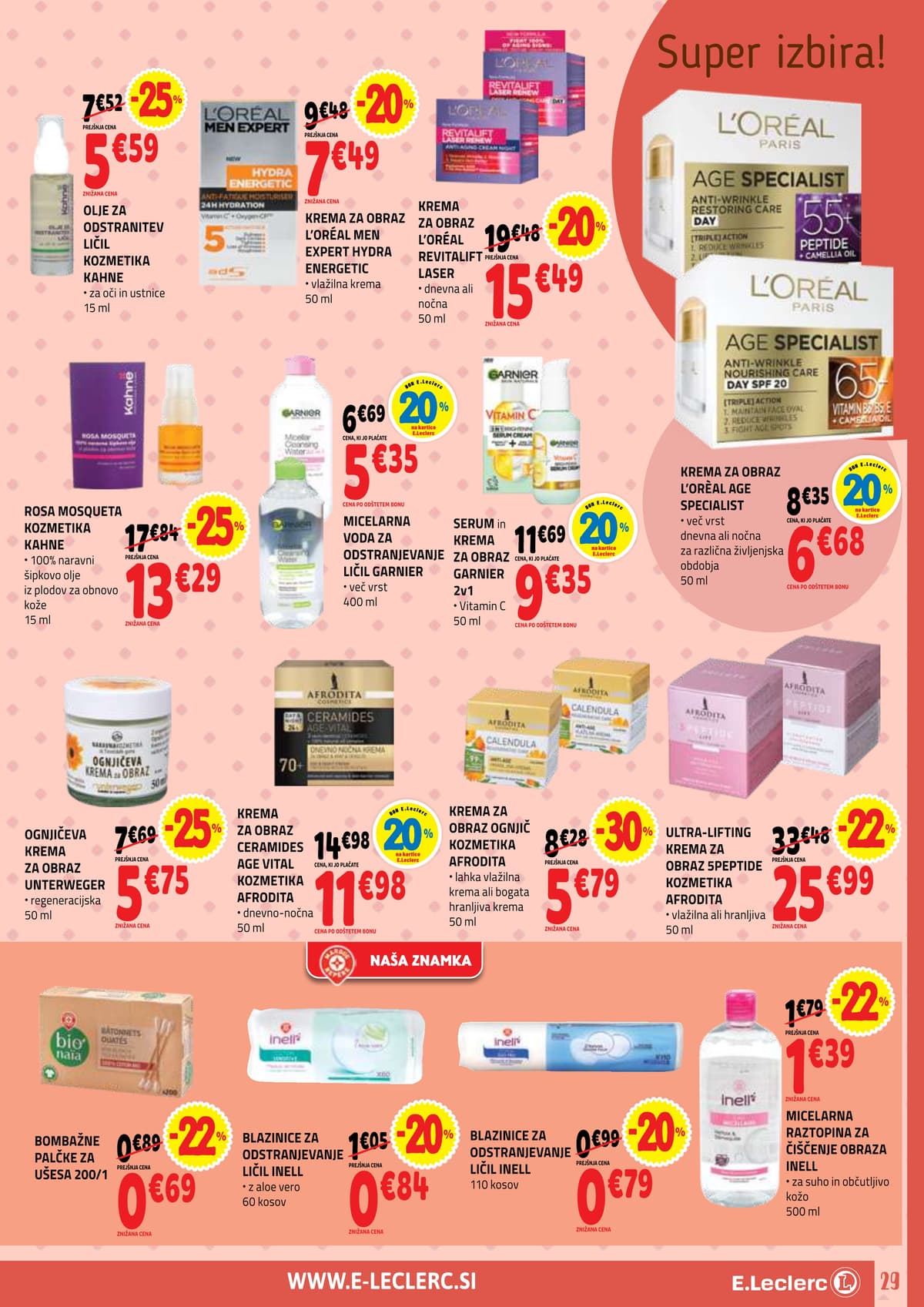 Stran 29. E.Leclerc kataloga - Tedenska Akcija od 05.03.2026.