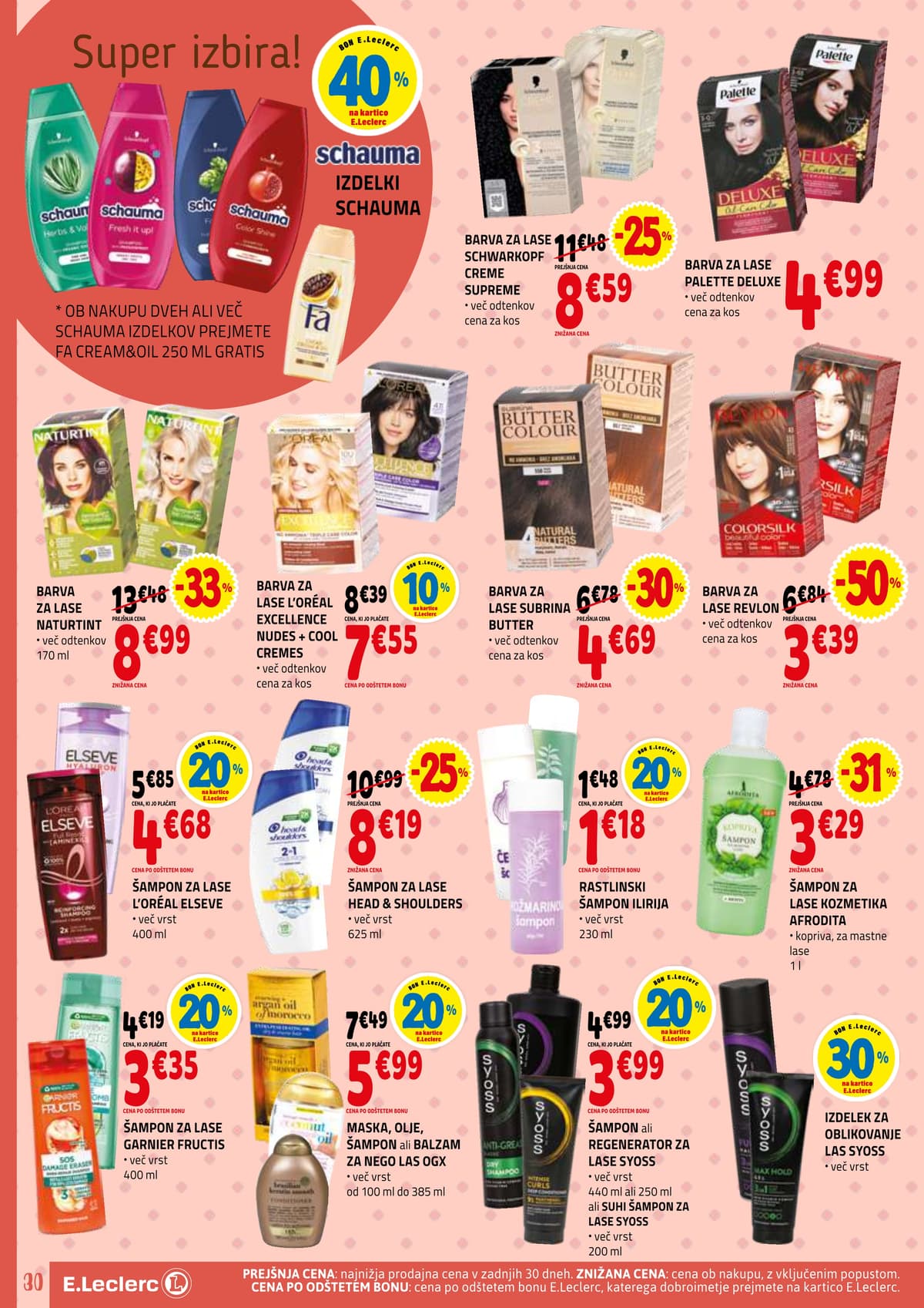 Stran 30. E.Leclerc kataloga - Tedenska Akcija od 05.03.2026.