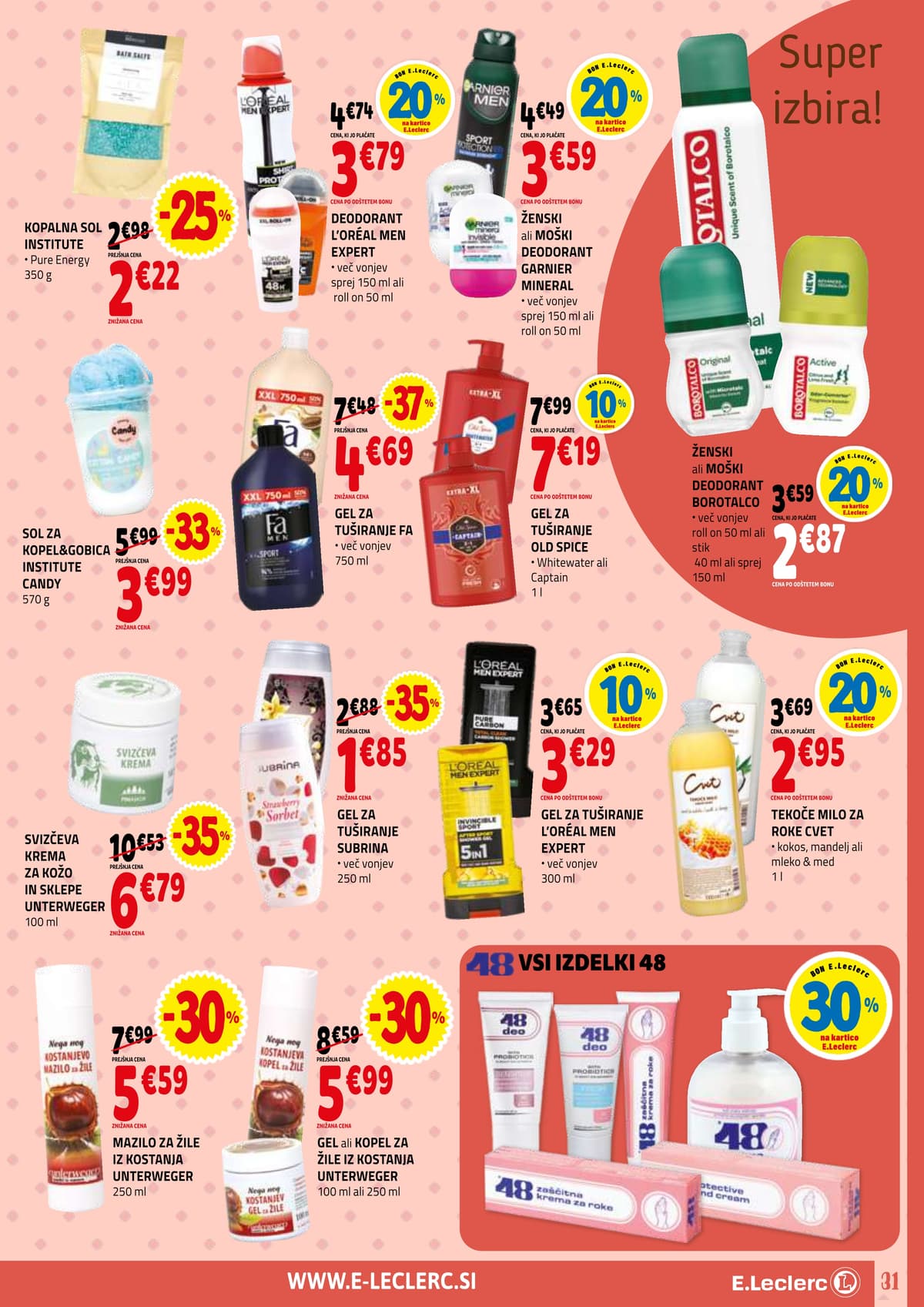 Stran 31. E.Leclerc kataloga - Tedenska Akcija od 05.03.2026.