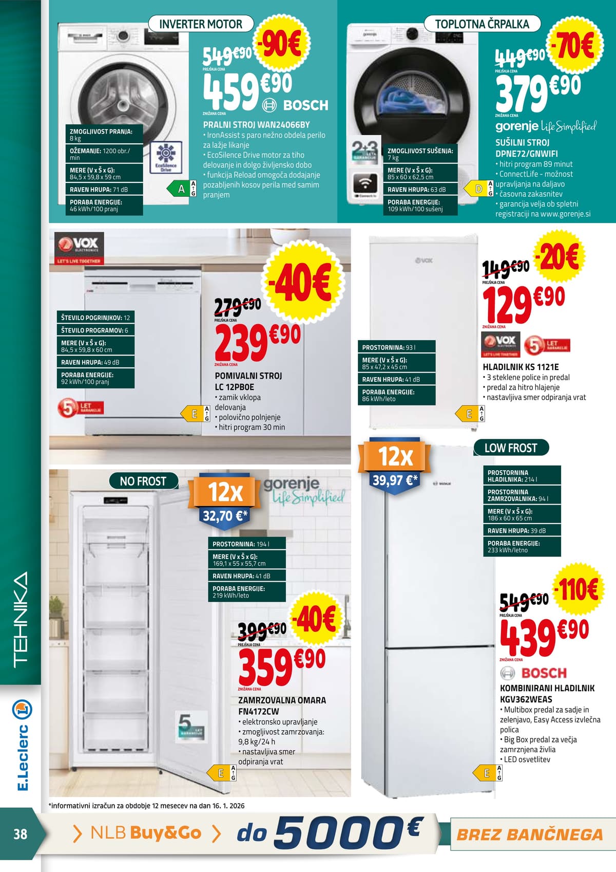 Stran 38. E.Leclerc kataloga - Tedenska Akcija od 05.03.2026.