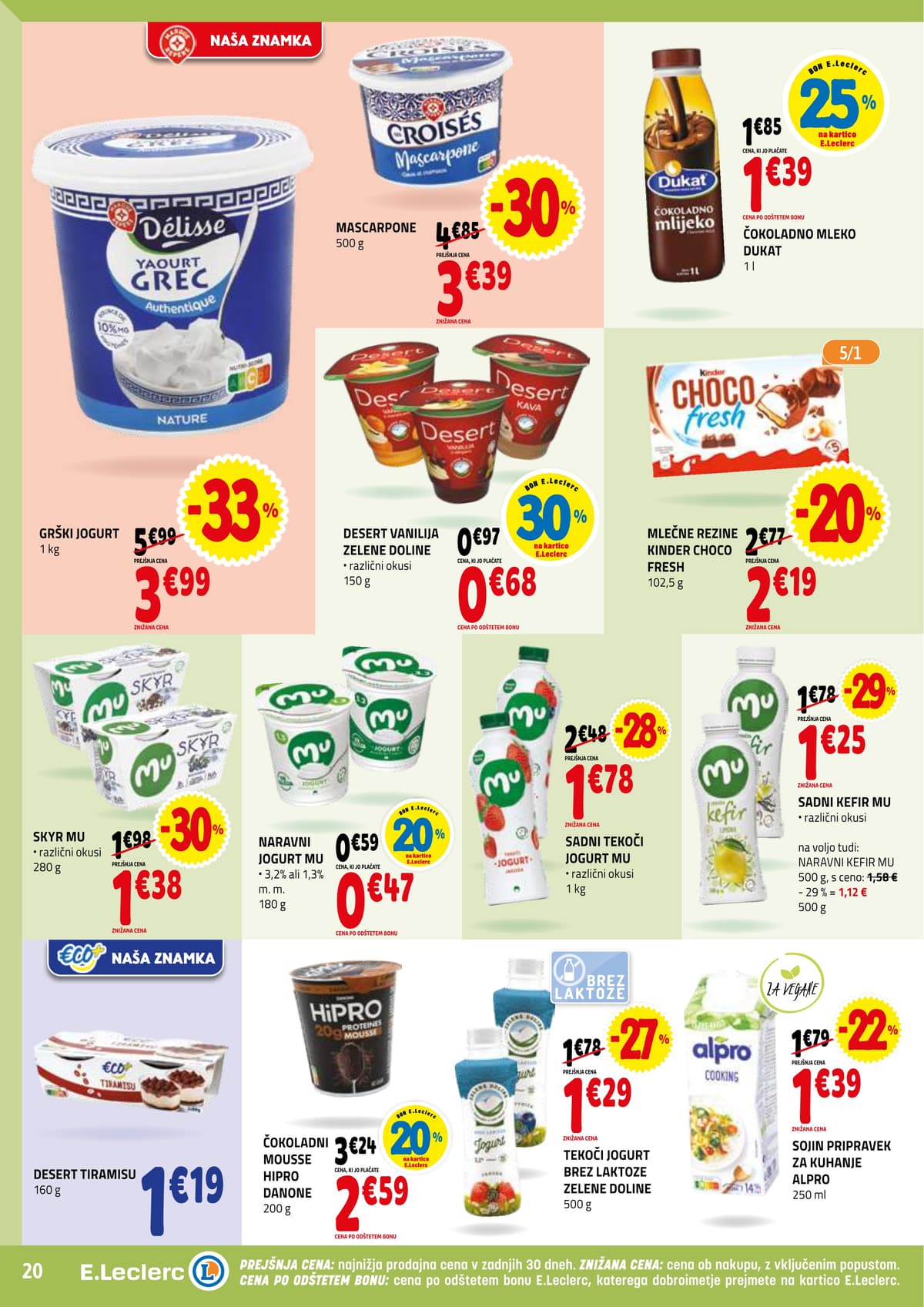 Stran 20. E.Leclerc kataloga - Akcijska ponudba od 05.03.2026.