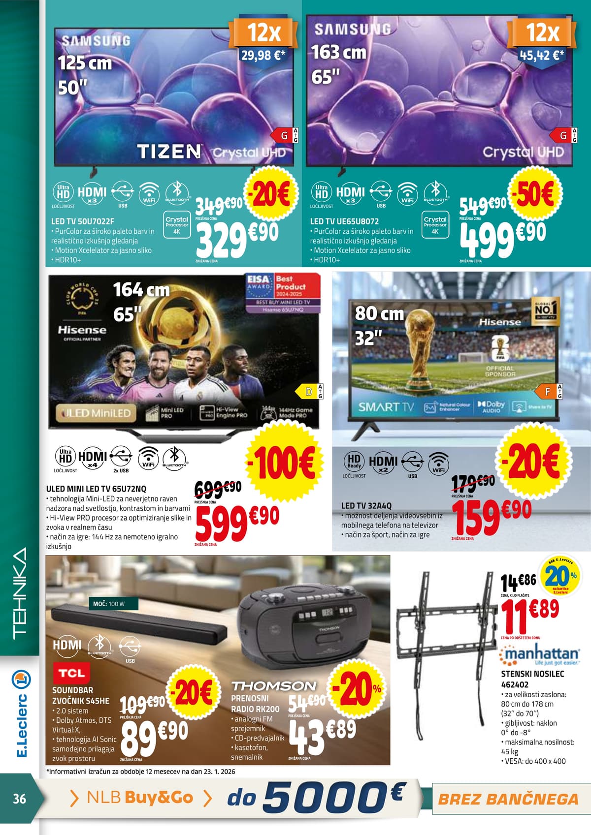 Stran 36. E.Leclerc kataloga - Akcijska ponudba od 05.03.2026.