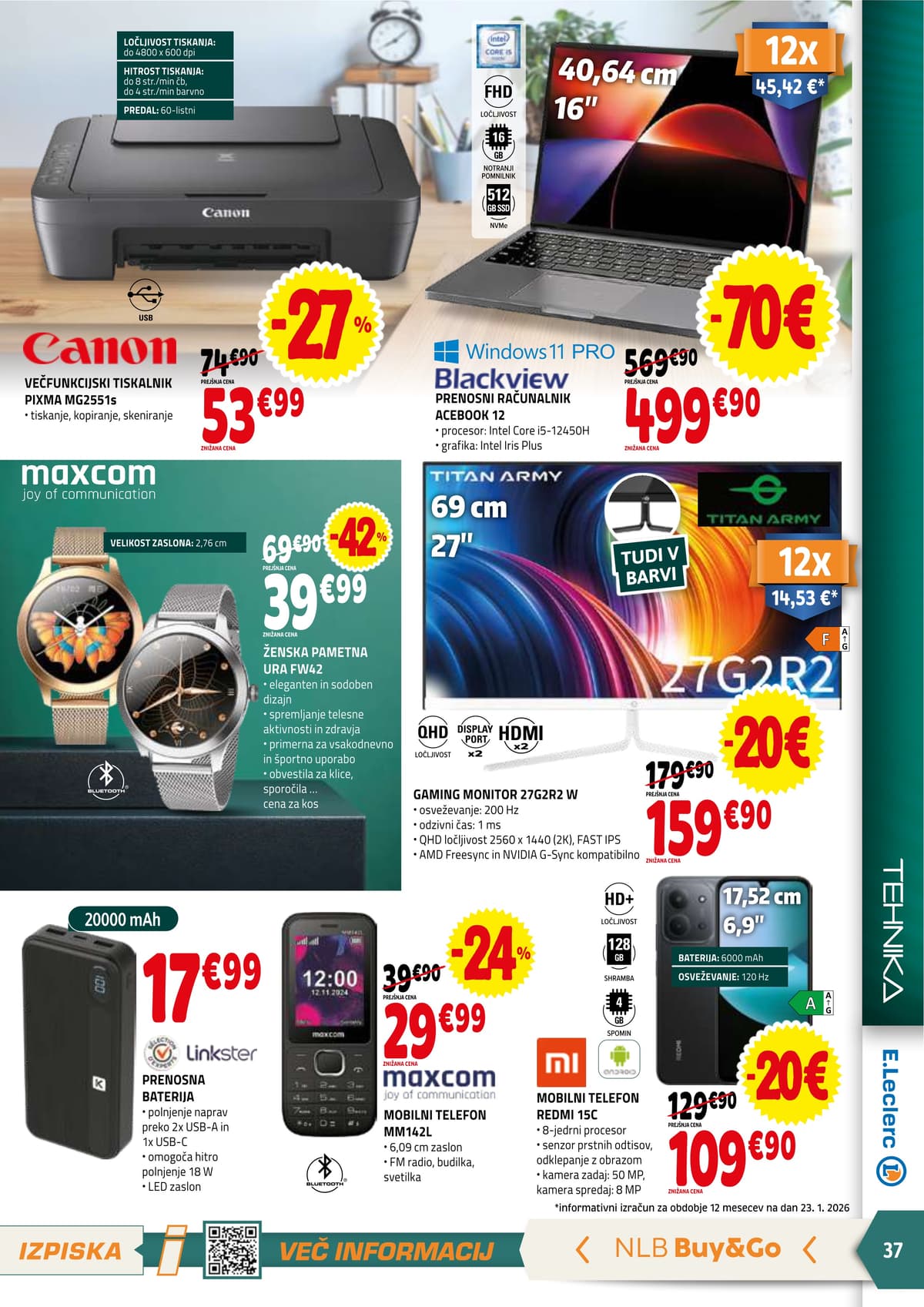 Stran 37. E.Leclerc kataloga - Akcijska ponudba od 05.03.2026.