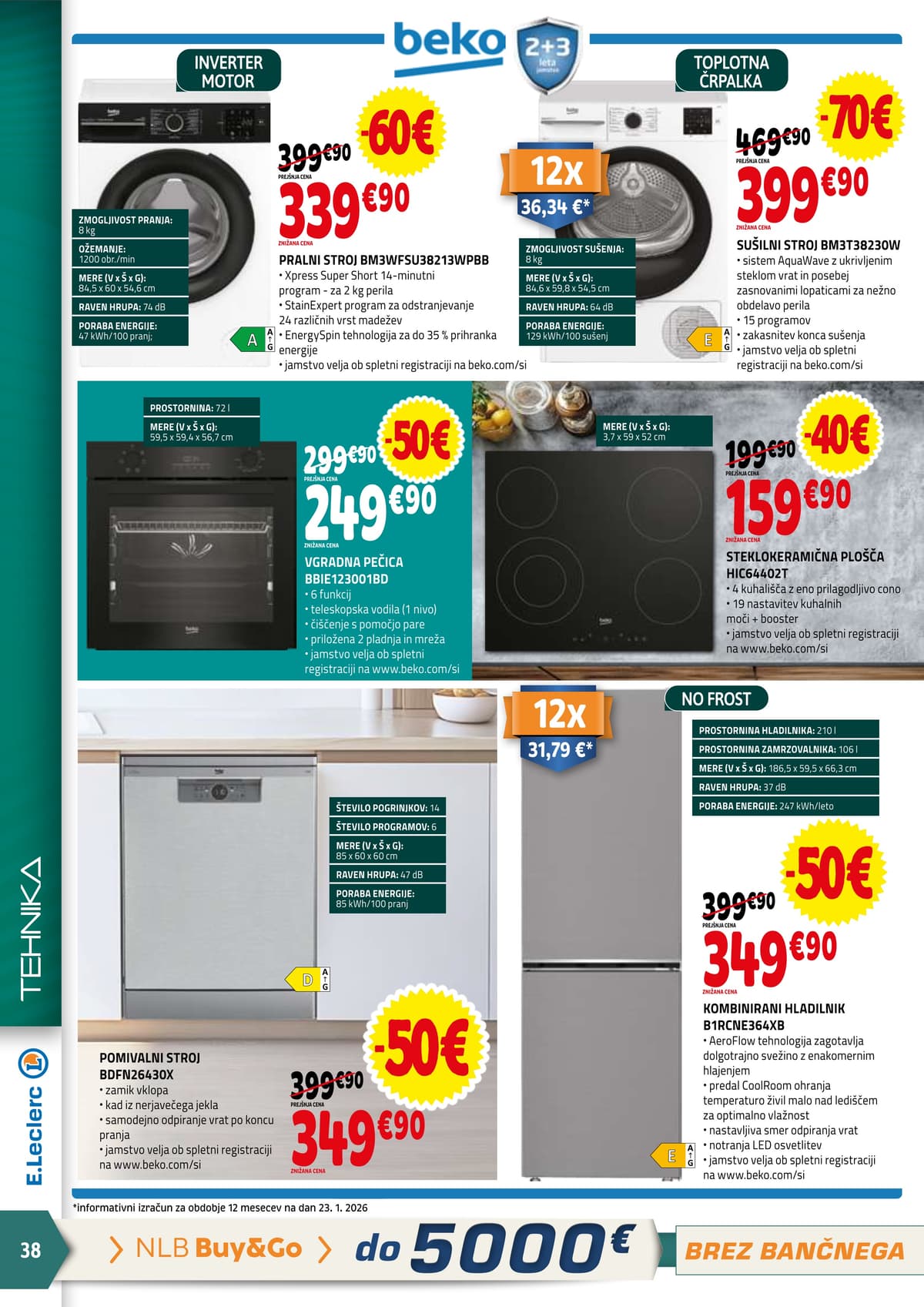 Stran 38. E.Leclerc kataloga - Akcijska ponudba od 05.03.2026.