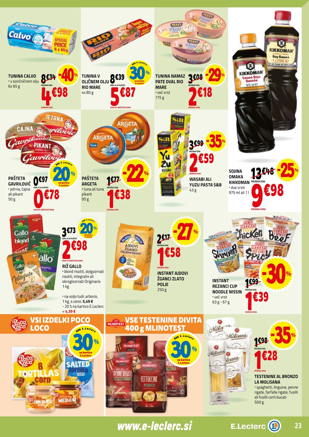 Stran 23. E.Leclerc kataloga - Akcijska Ponudba od 17.02.2026.