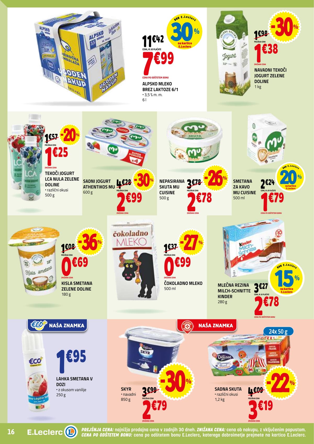 Stran 16. E.Leclerc kataloga - Ackijska Ponudba