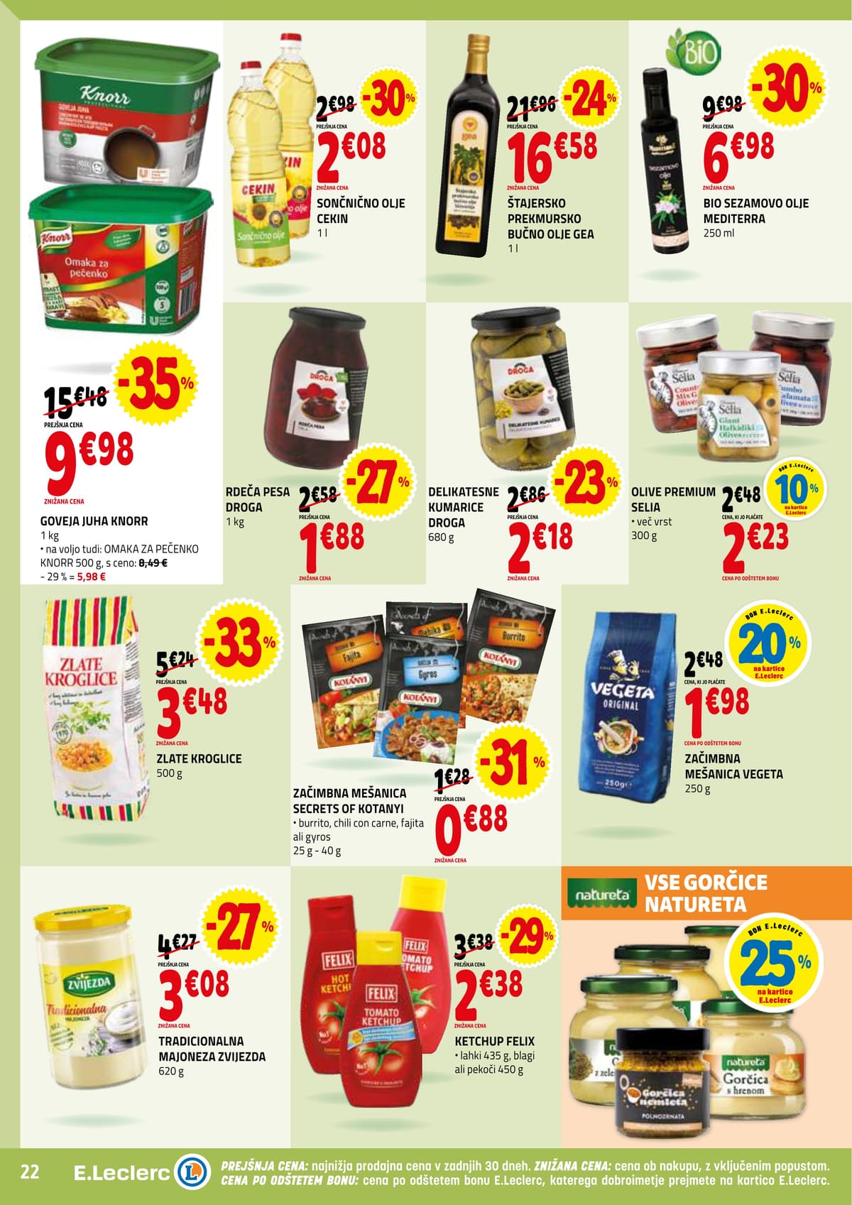 Stran 22. E.Leclerc kataloga - Ackijska Ponudba