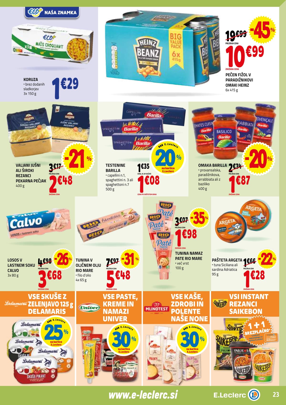 Stran 23. E.Leclerc kataloga - Ackijska Ponudba