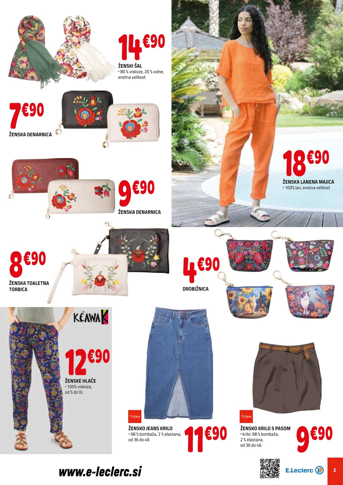 Stran 5. E.Leclerc kataloga - Pomladna modna pravljica