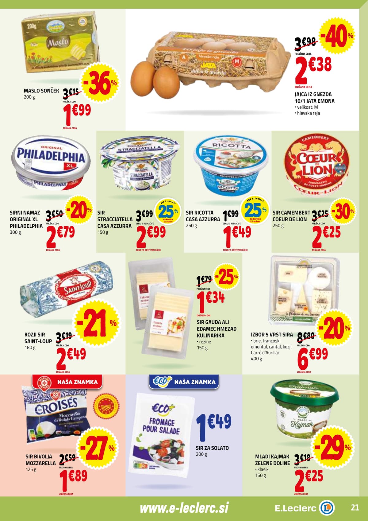 Stran 21. E.Leclerc kataloga - Akcijska Ponudba