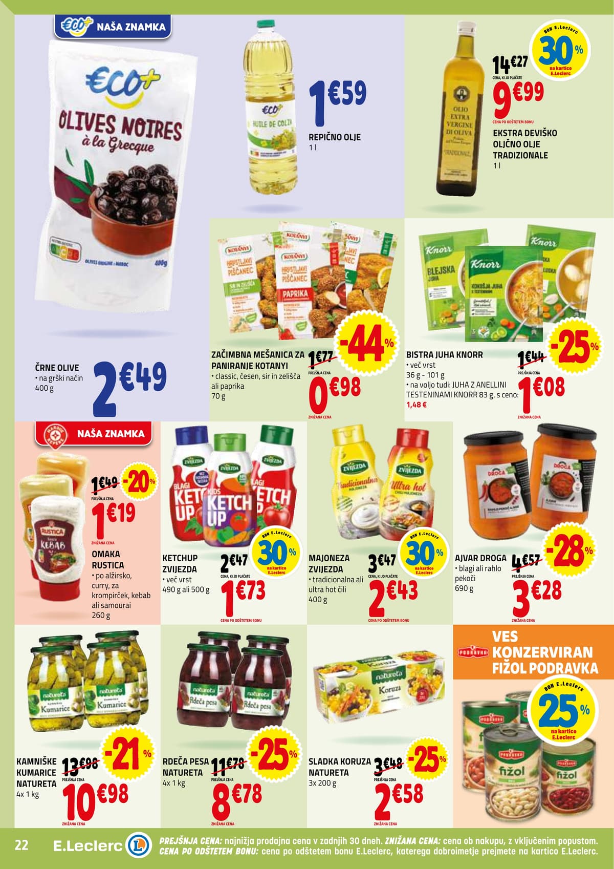 Stran 22. E.Leclerc kataloga - Akcijska Ponudba