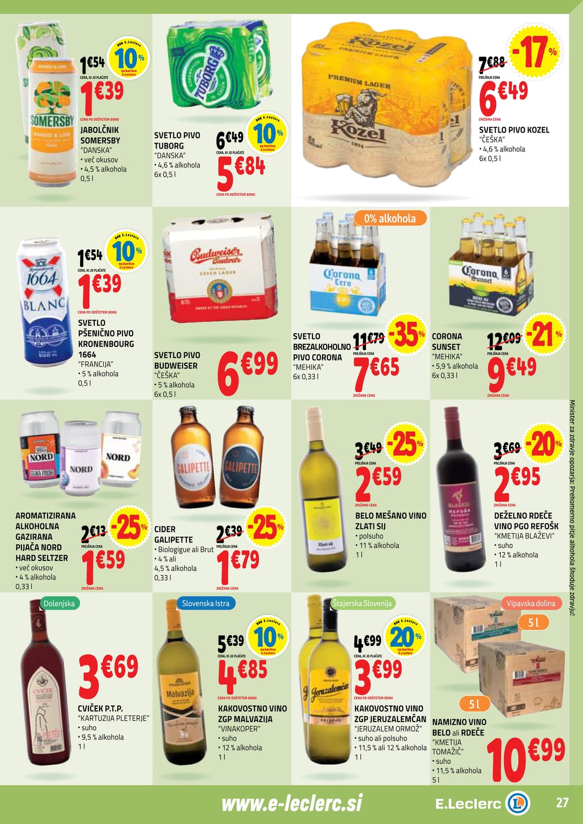Stran 27. E.Leclerc kataloga - Akcijska Ponudba
