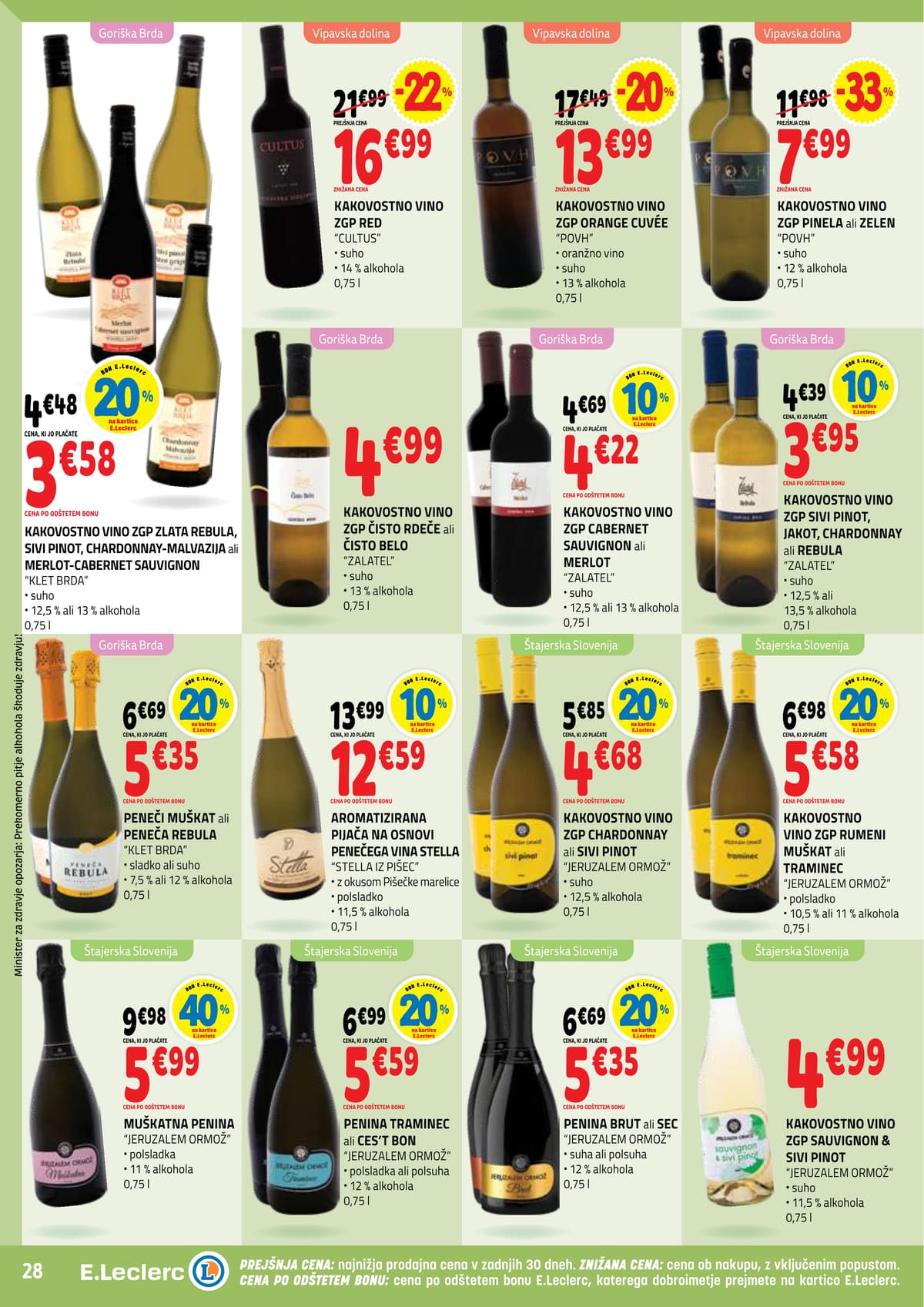 Stran 28. E.Leclerc kataloga - Akcijska Ponudba