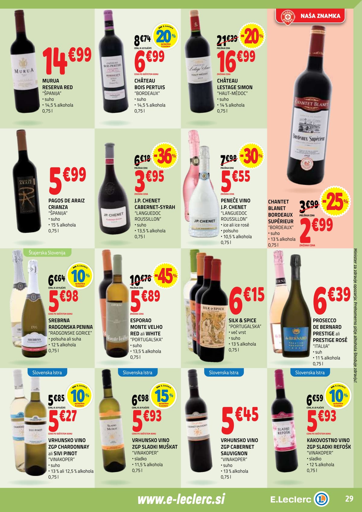 Stran 29. E.Leclerc kataloga - Akcijska Ponudba