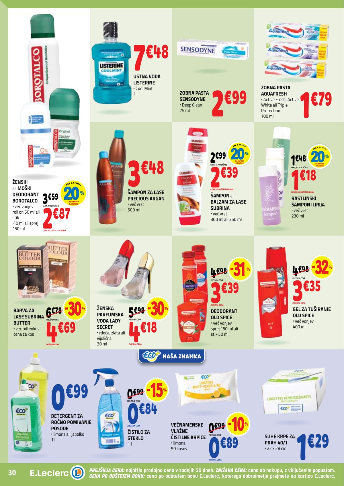 Stran 30. E.Leclerc kataloga - Akcijska Ponudba