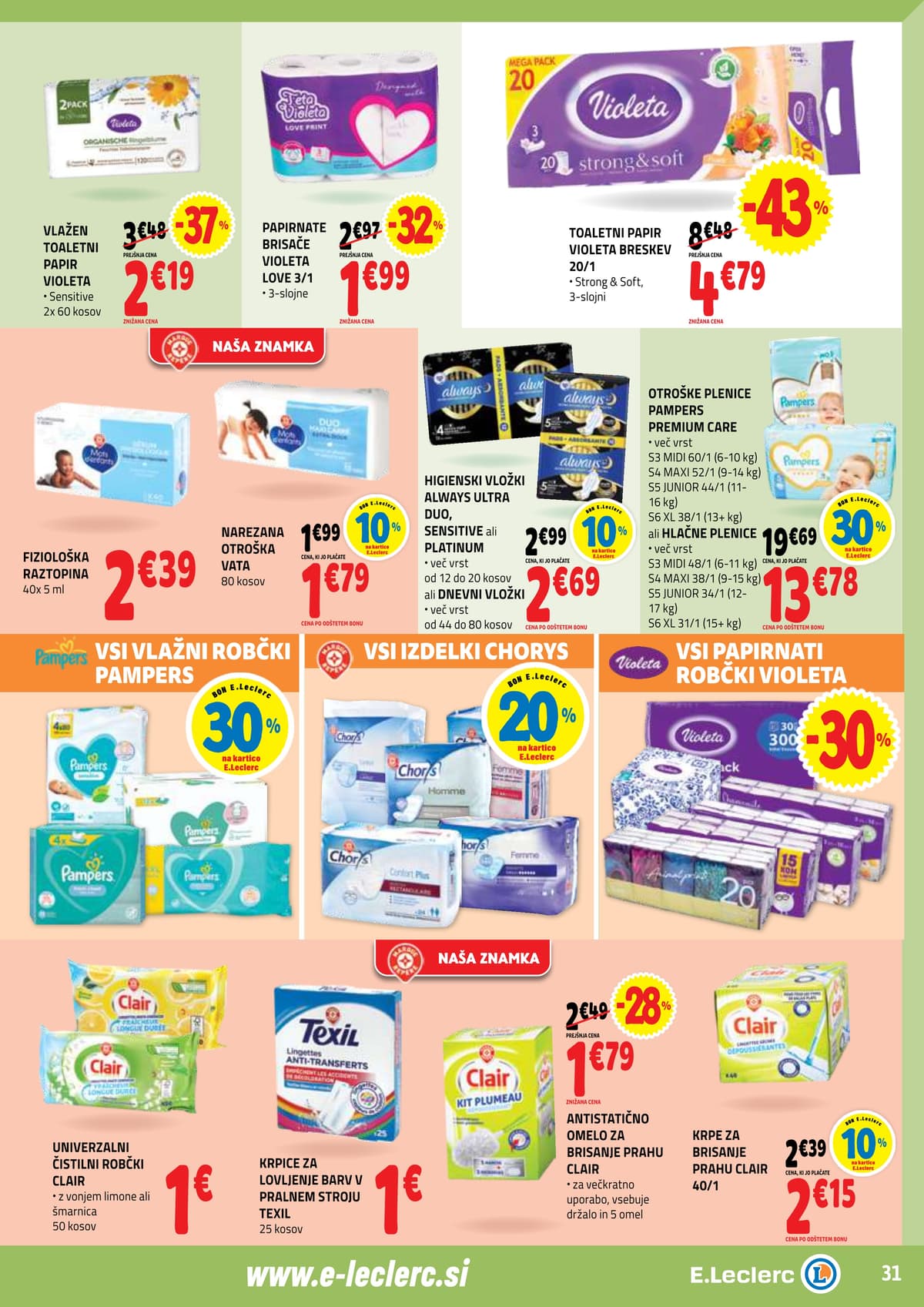 Stran 31. E.Leclerc kataloga - Akcijska Ponudba