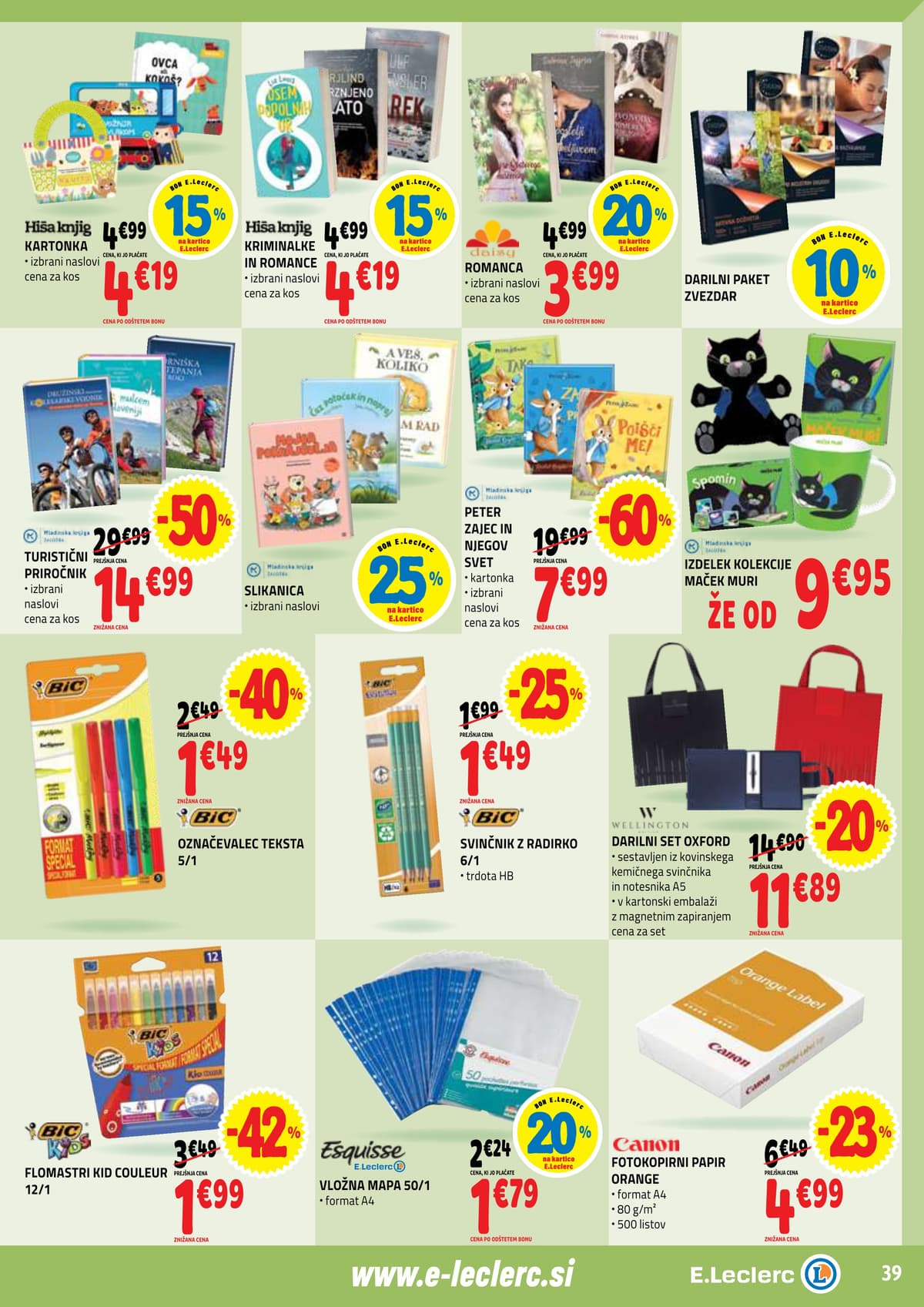 Stran 39. E.Leclerc kataloga - Akcijska Ponudba