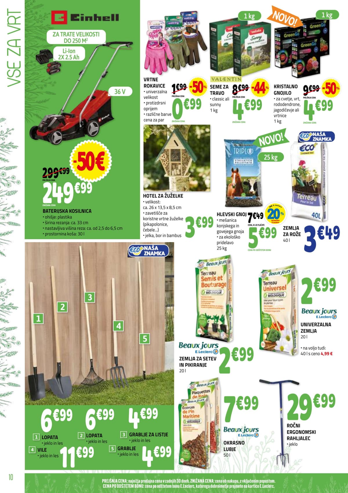 Stran 10. E.Leclerc kataloga - Vrt
