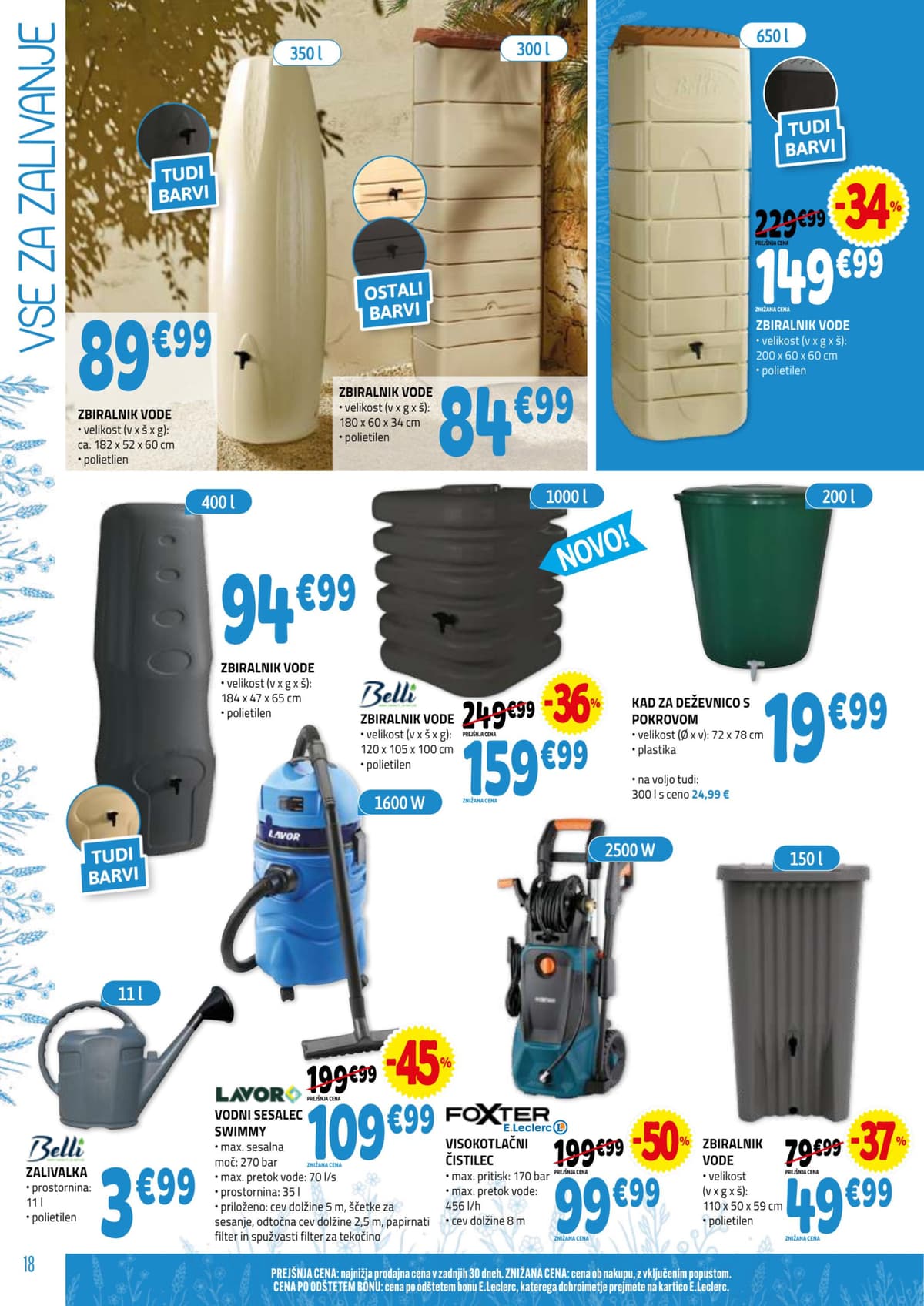 Stran 18. E.Leclerc kataloga - Vrt