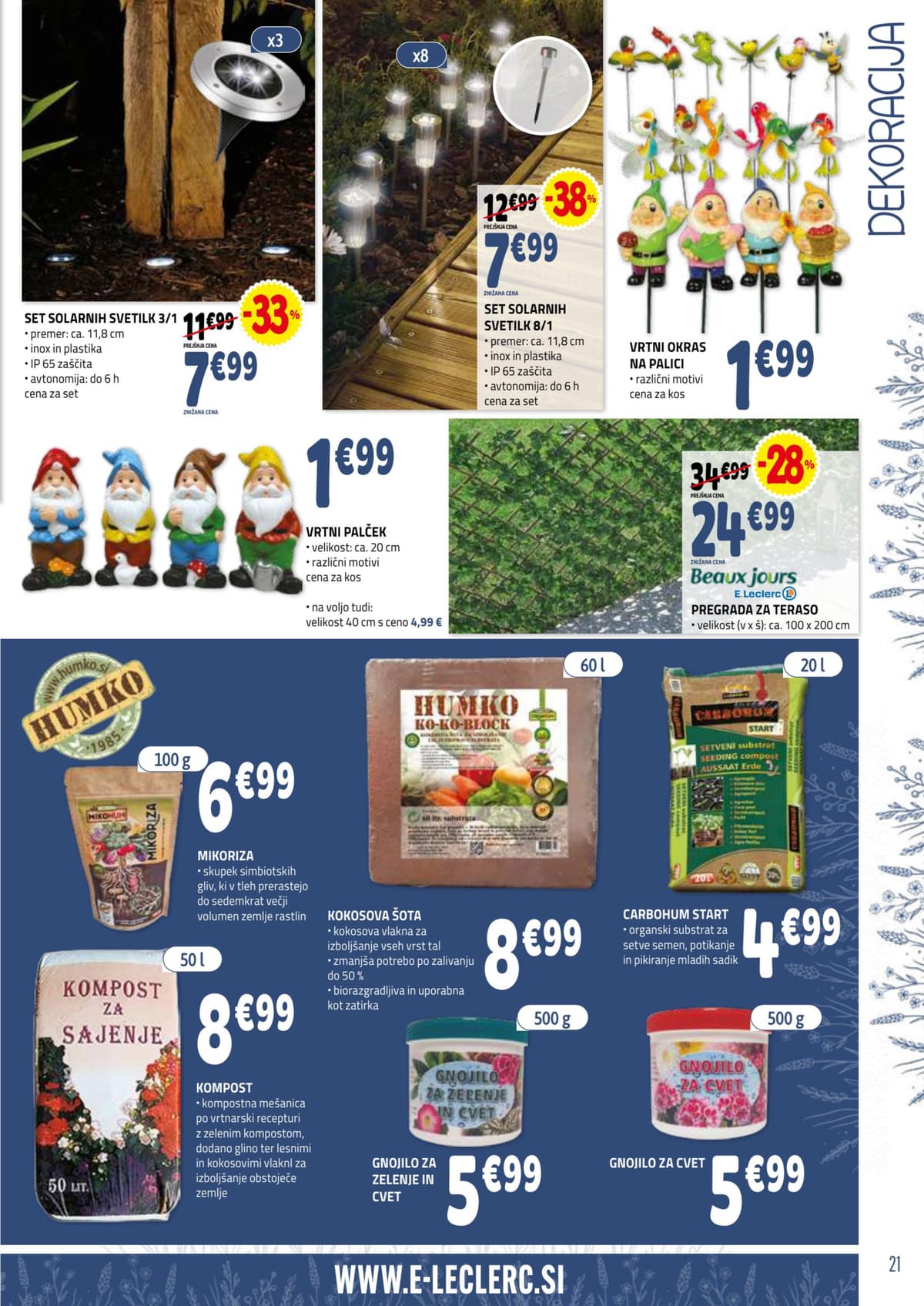 Stran 21. E.Leclerc kataloga - Vrt