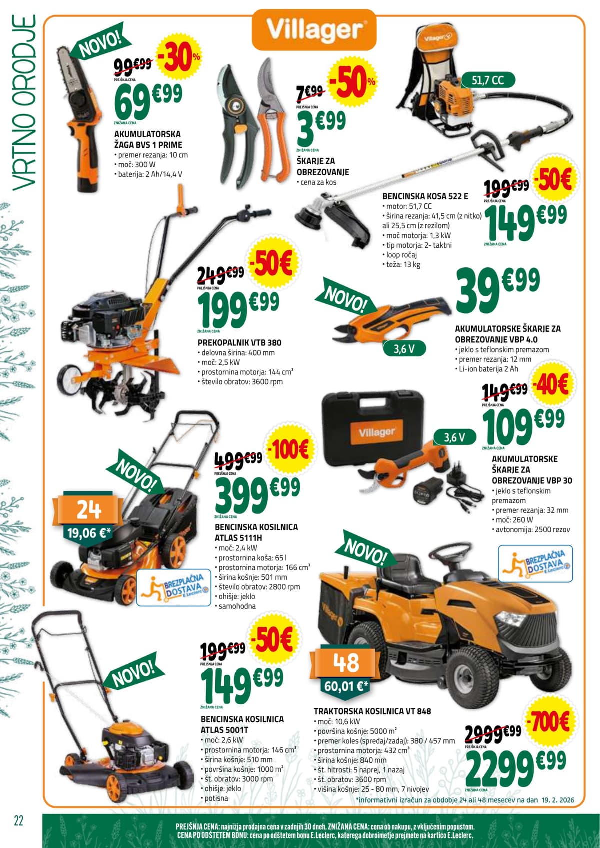 Stran 22. E.Leclerc kataloga - Vrt