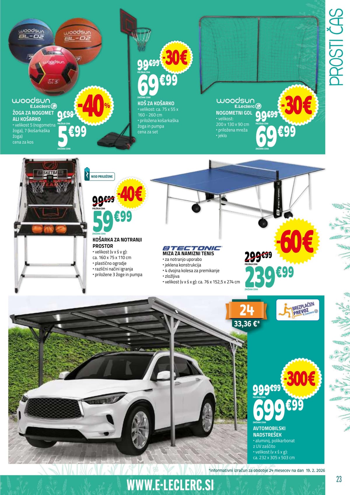 Stran 23. E.Leclerc kataloga - Vrt