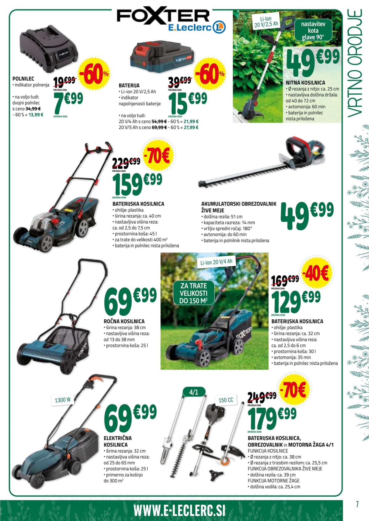 Stran 7. E.Leclerc kataloga - Vrt