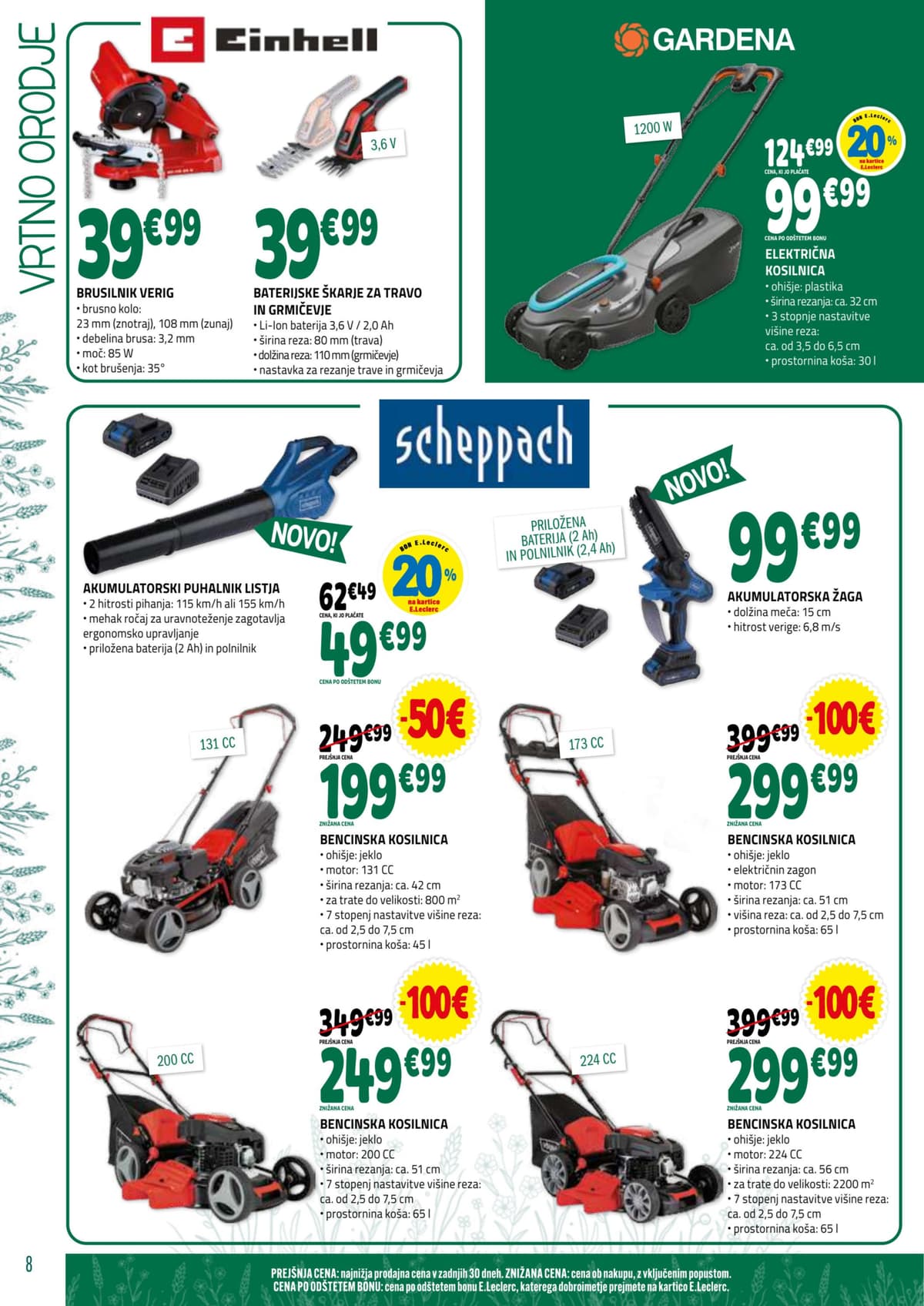Stran 8. E.Leclerc kataloga - Vrt
