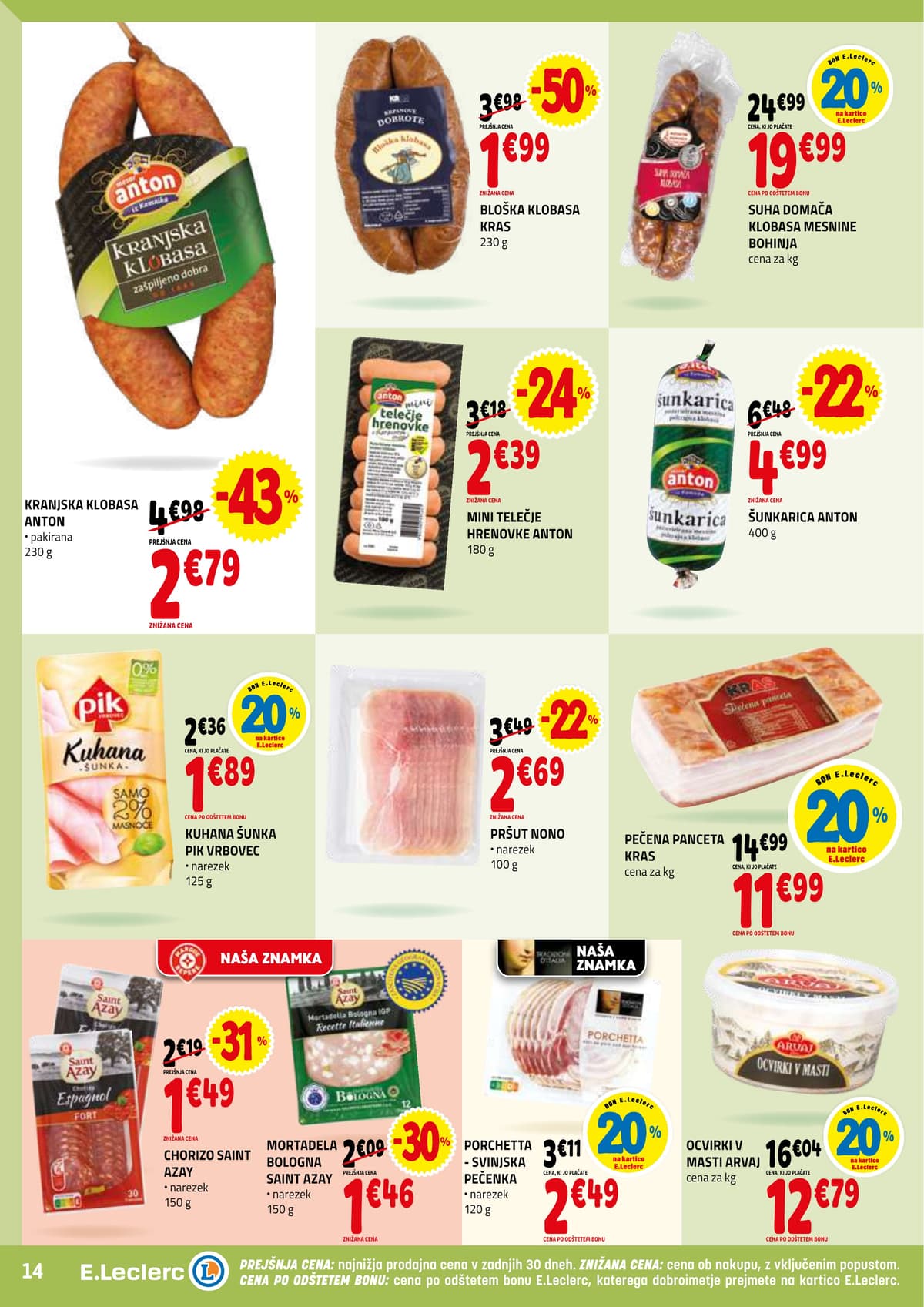 Stran 14. E.Leclerc kataloga - Ackijska Ponudba