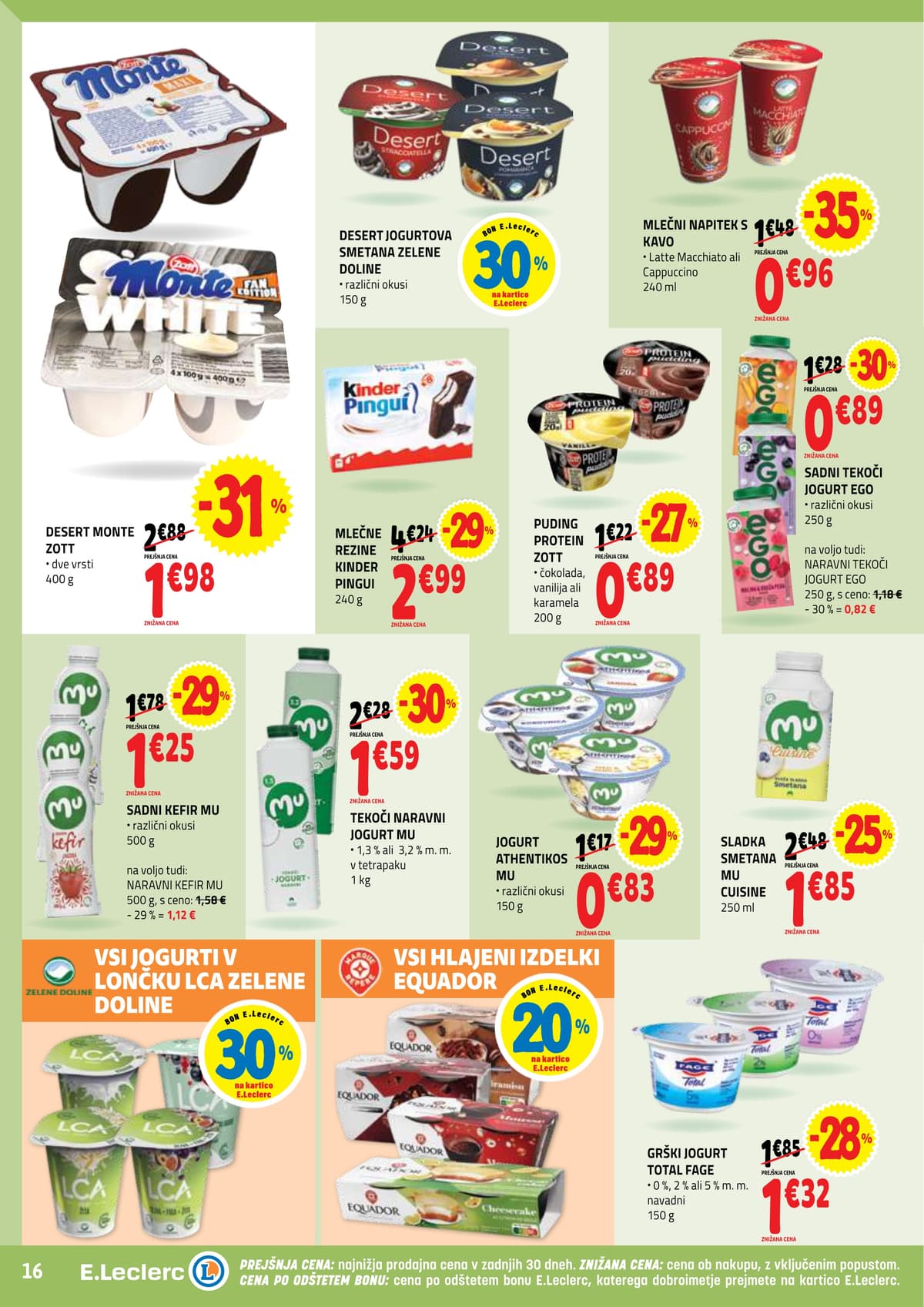 Stran 16. E.Leclerc kataloga - Ackijska Ponudba