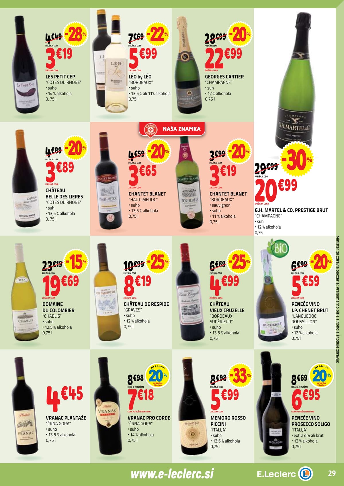 Stran 29. E.Leclerc kataloga - Ackijska Ponudba