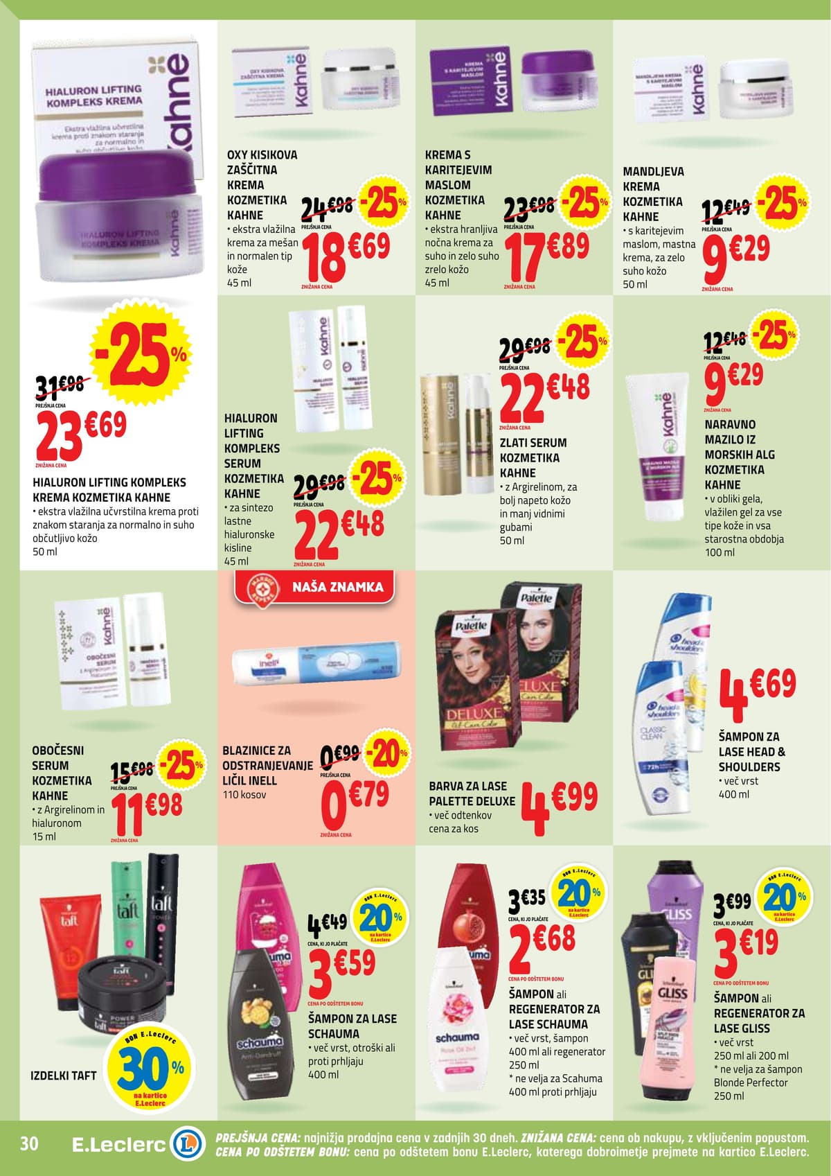 Stran 30. E.Leclerc kataloga - Ackijska Ponudba
