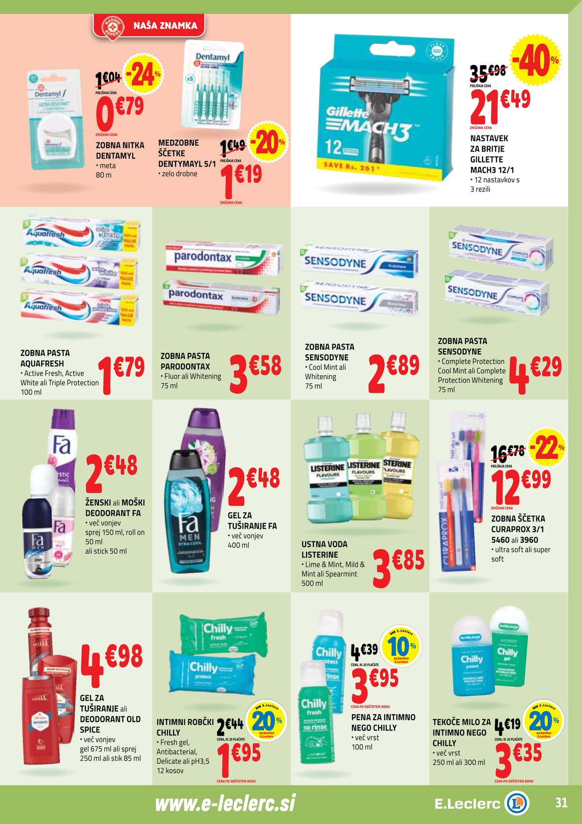 Stran 31. E.Leclerc kataloga - Ackijska Ponudba