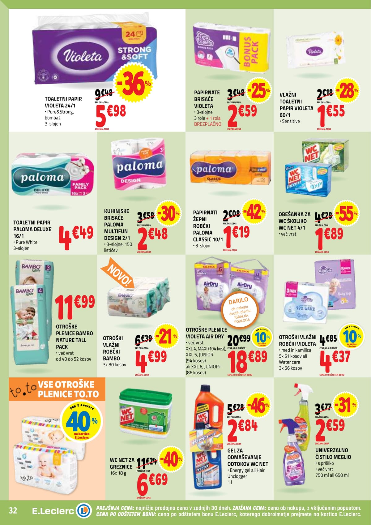 Stran 32. E.Leclerc kataloga - Ackijska Ponudba