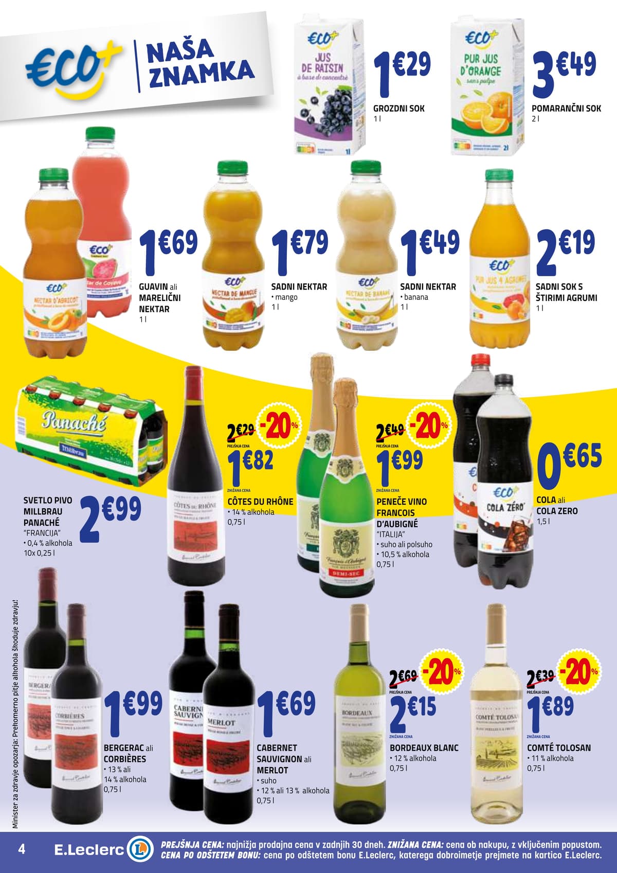 Stran 4. E.Leclerc kataloga - Ackijska Ponudba