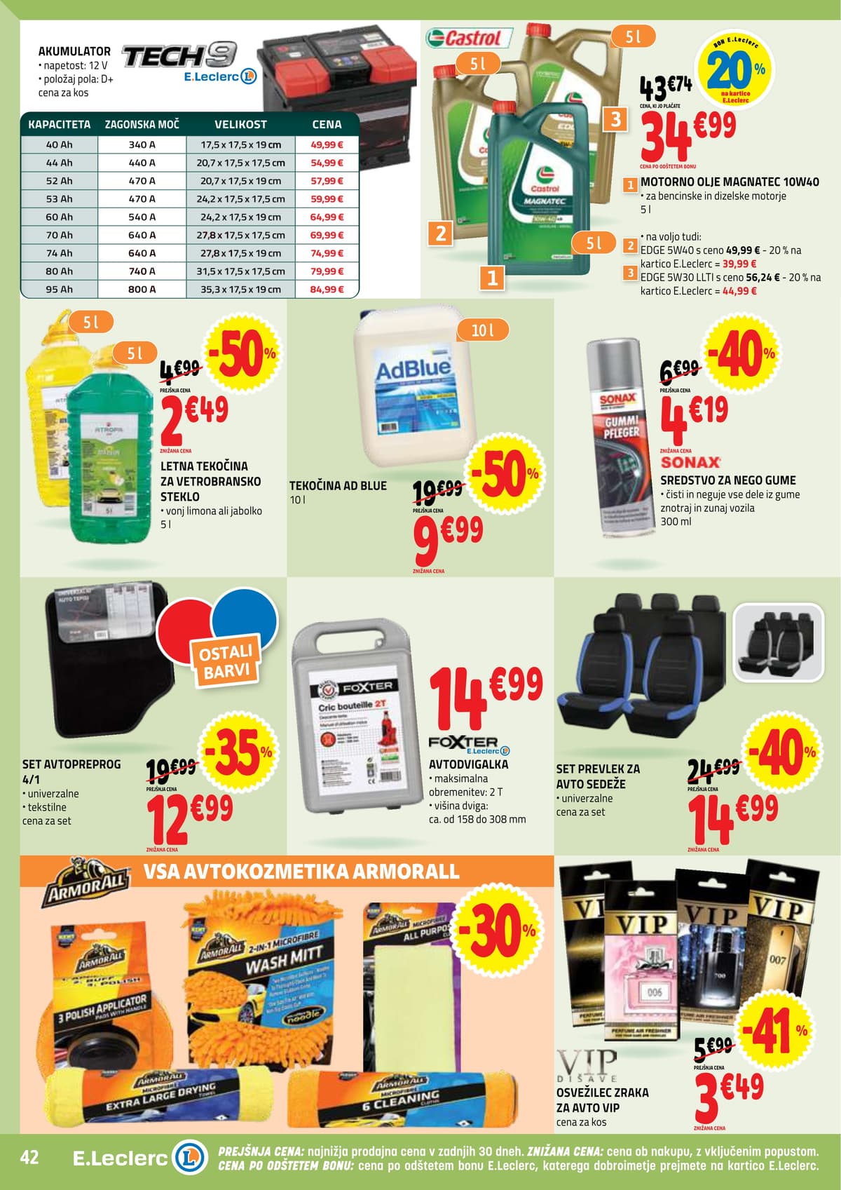 Stran 42. E.Leclerc kataloga - Ackijska Ponudba