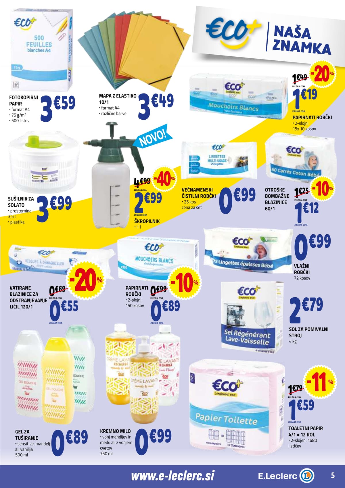 Stran 5. E.Leclerc kataloga - Ackijska Ponudba