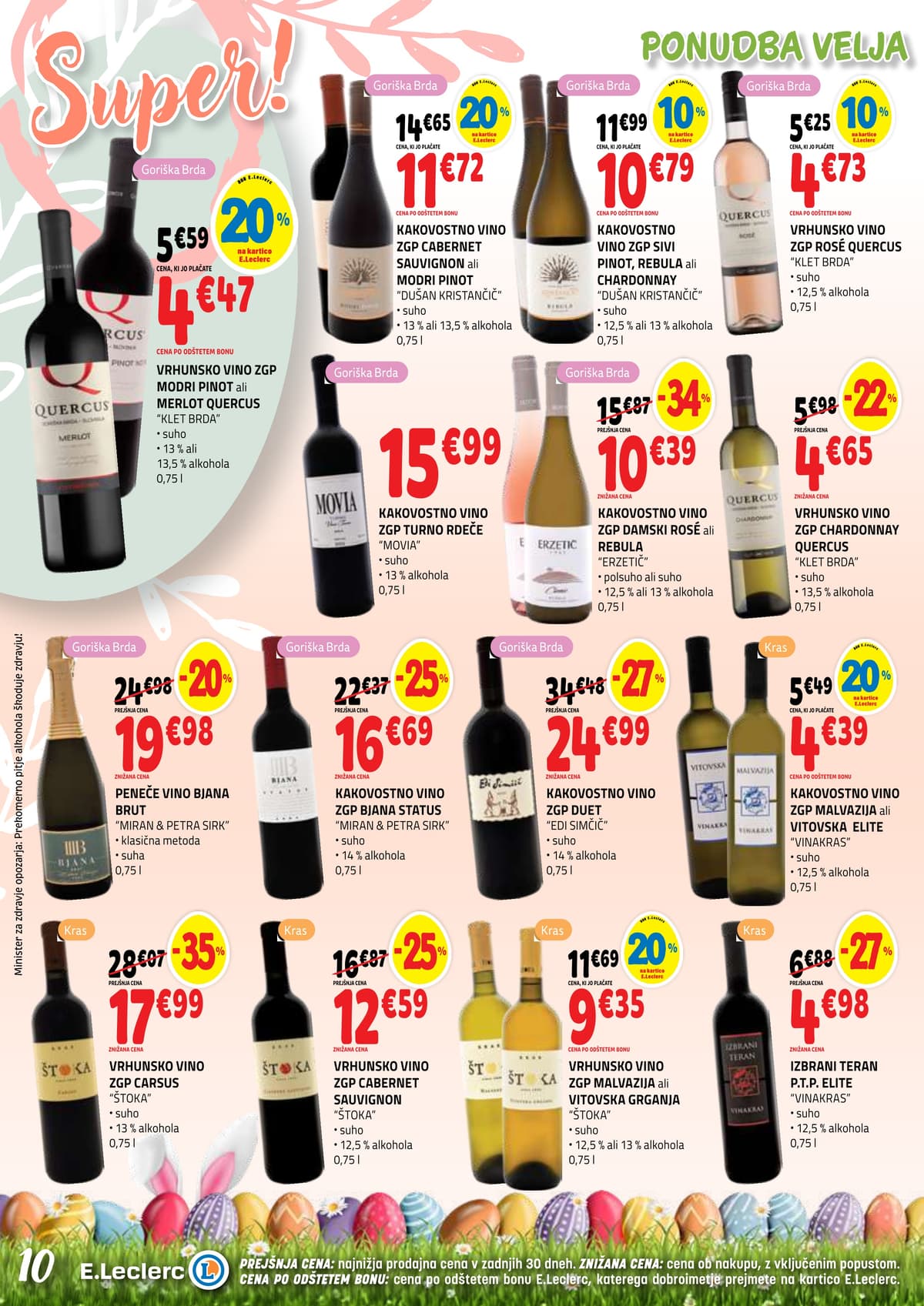 Stran 10. E.Leclerc kataloga - Akcijska Ponudba od 16.03.2026.