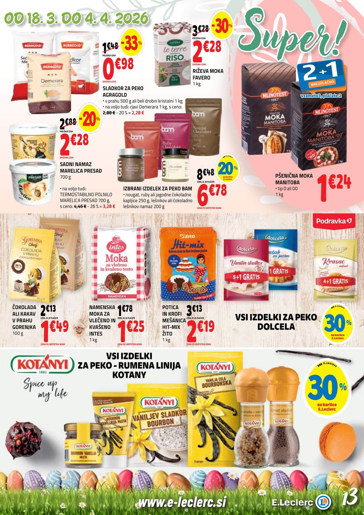 Stran 13. E.Leclerc kataloga - Akcijska Ponudba od 16.03.2026.