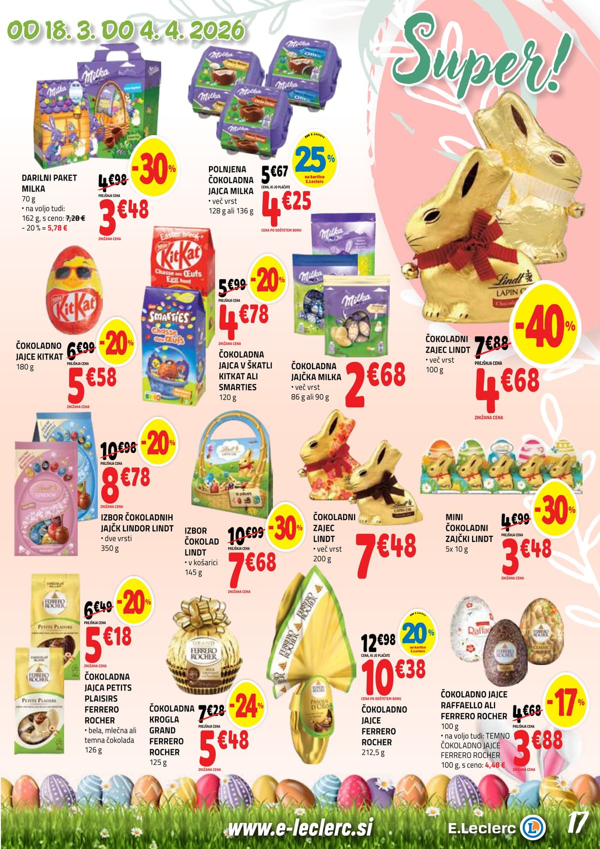 Stran 17. E.Leclerc kataloga - Akcijska Ponudba od 16.03.2026.