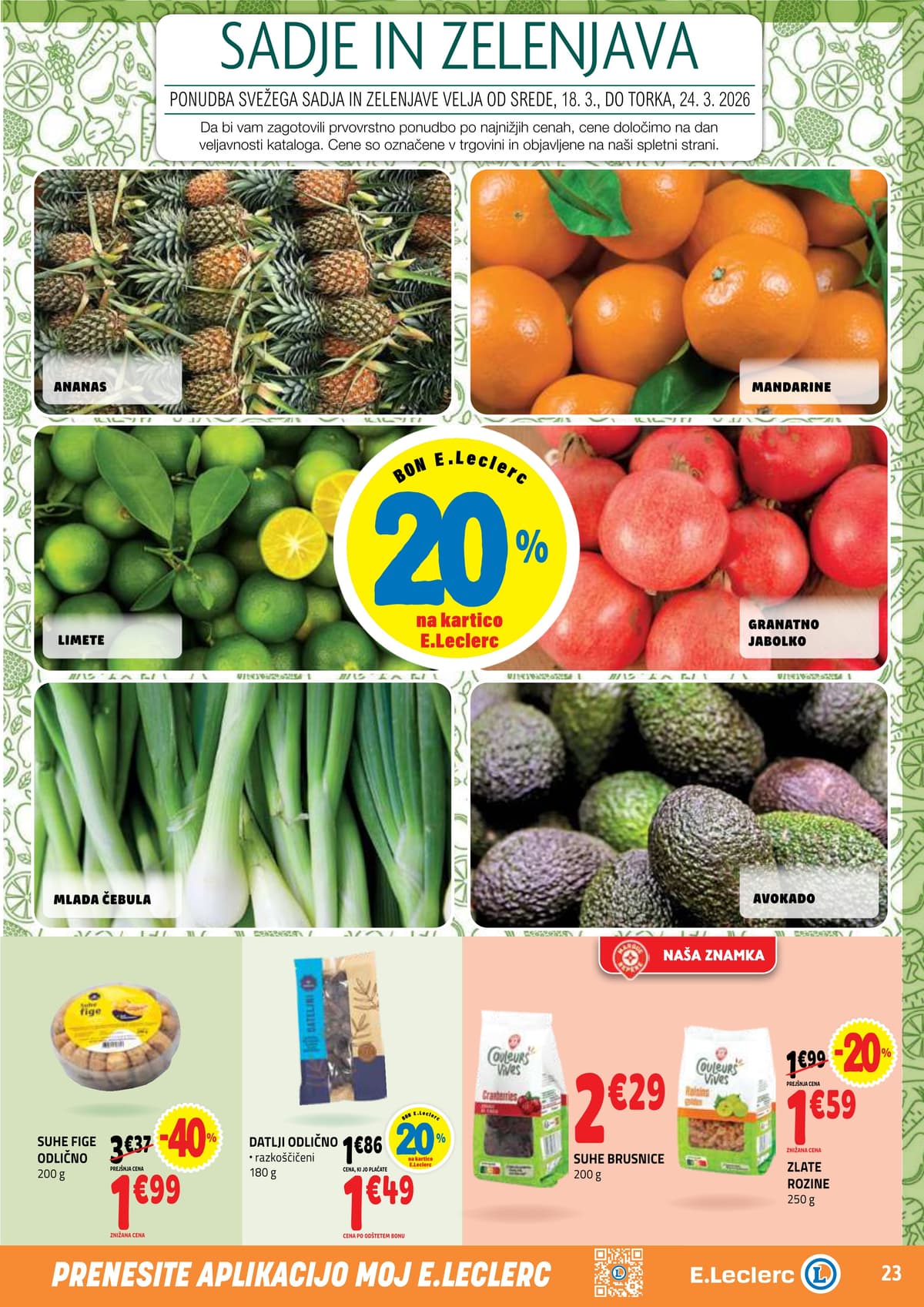 Stran 23. E.Leclerc kataloga - Akcijska Ponudba od 16.03.2026.