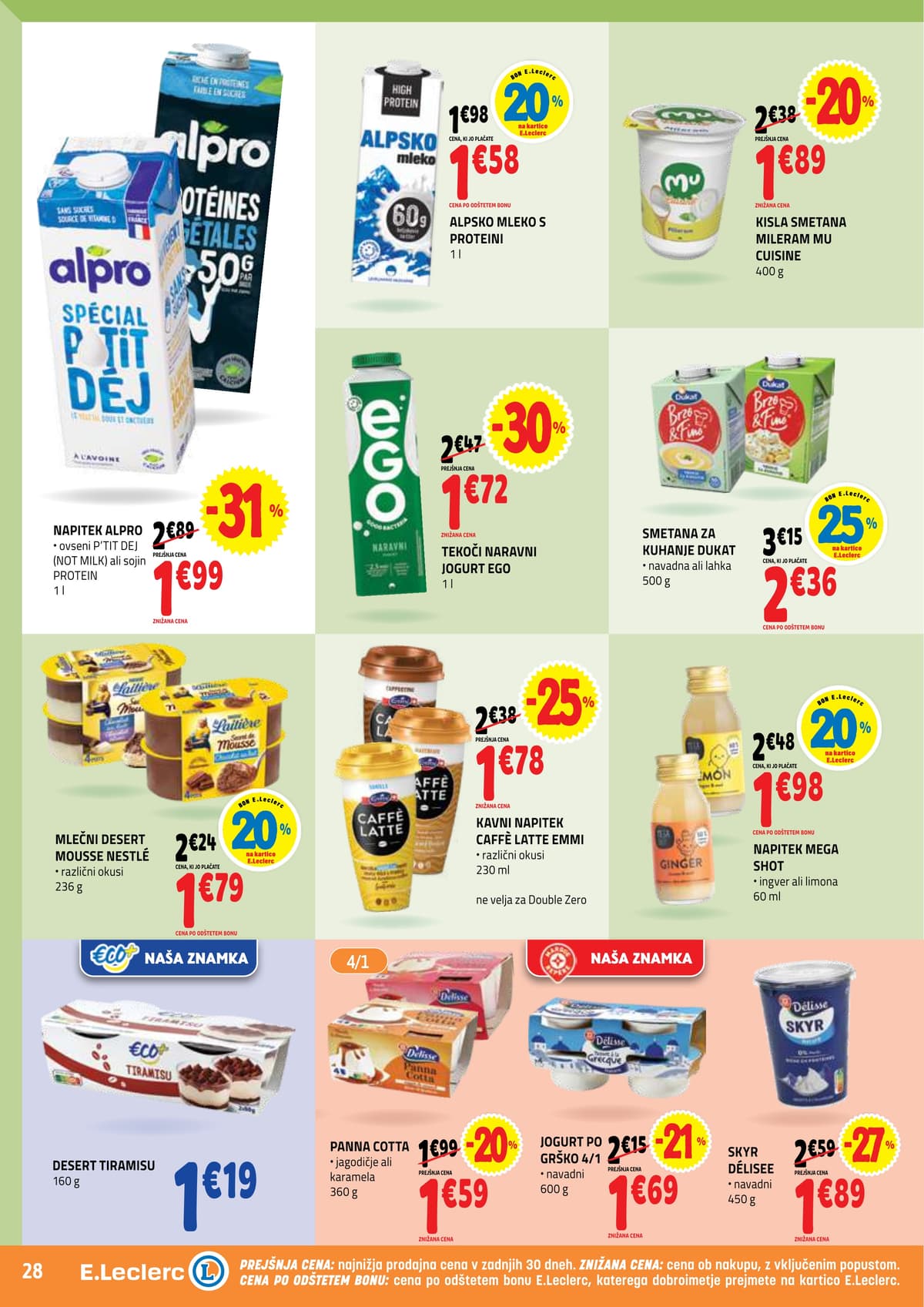 Stran 28. E.Leclerc kataloga - Akcijska Ponudba od 16.03.2026.