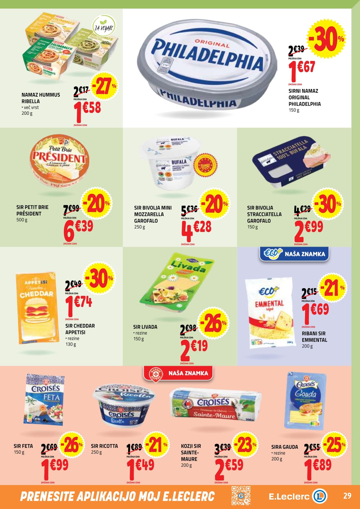 Stran 29. E.Leclerc kataloga - Akcijska Ponudba od 16.03.2026.