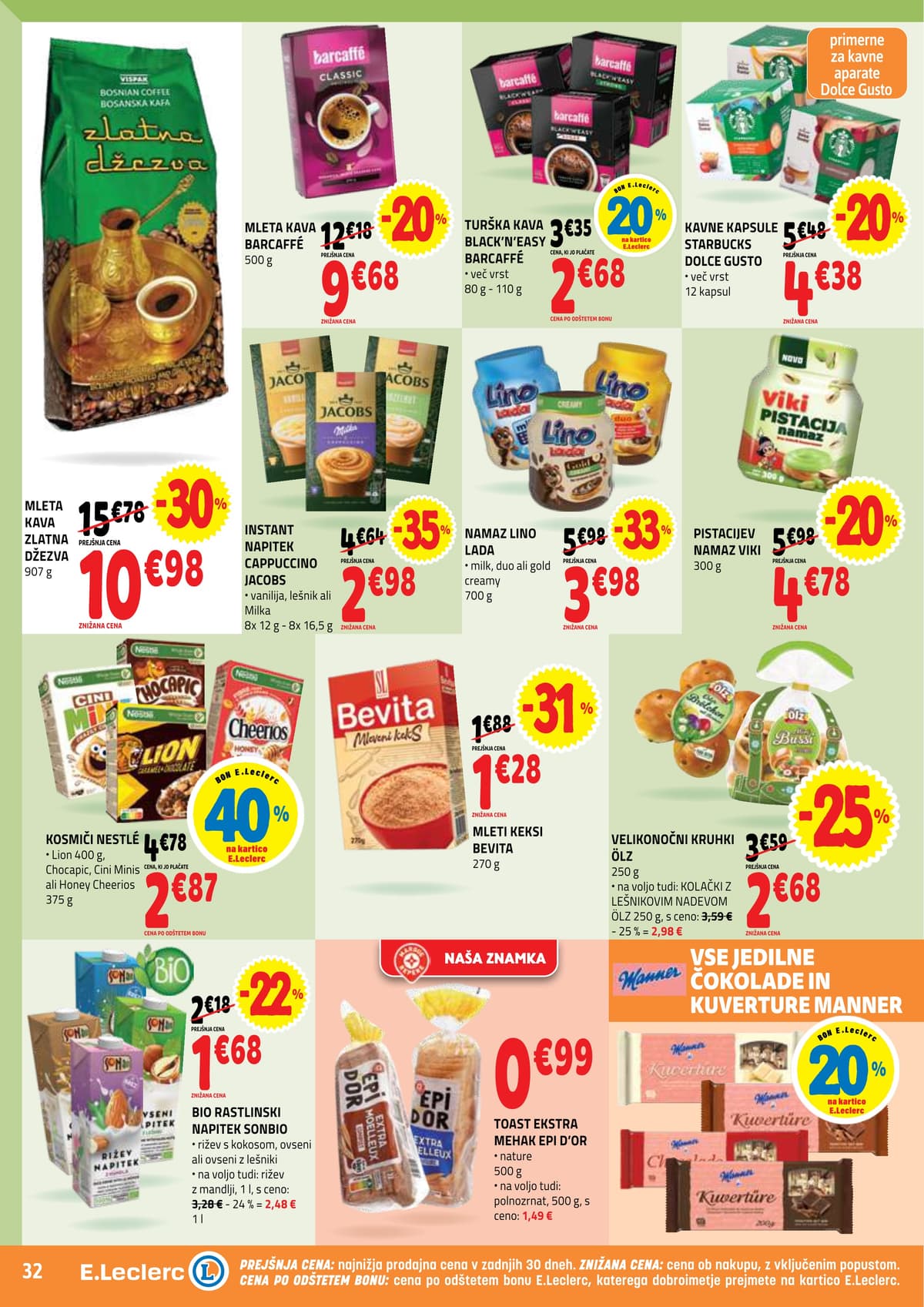 Stran 32. E.Leclerc kataloga - Akcijska Ponudba od 16.03.2026.