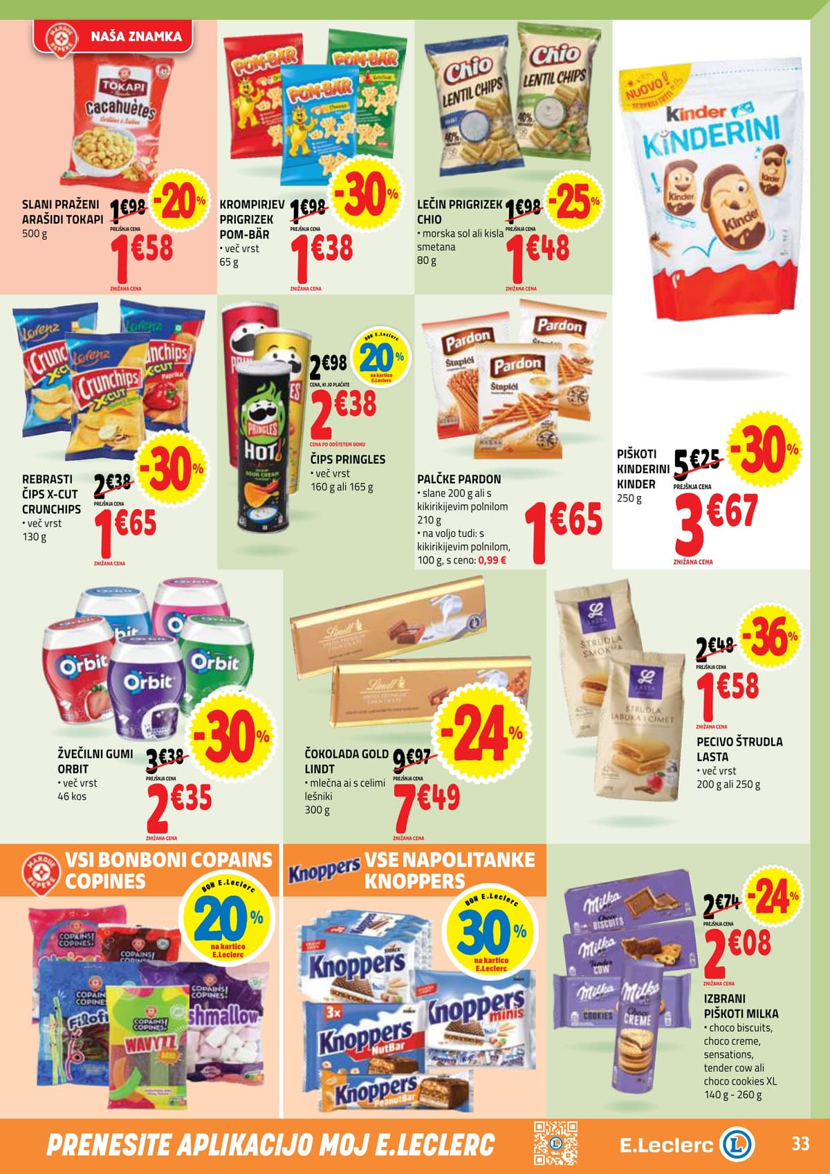 Stran 33. E.Leclerc kataloga - Akcijska Ponudba od 16.03.2026.