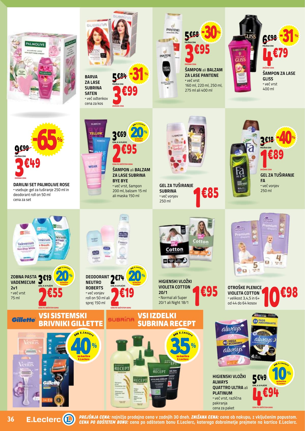 Stran 36. E.Leclerc kataloga - Akcijska Ponudba od 16.03.2026.