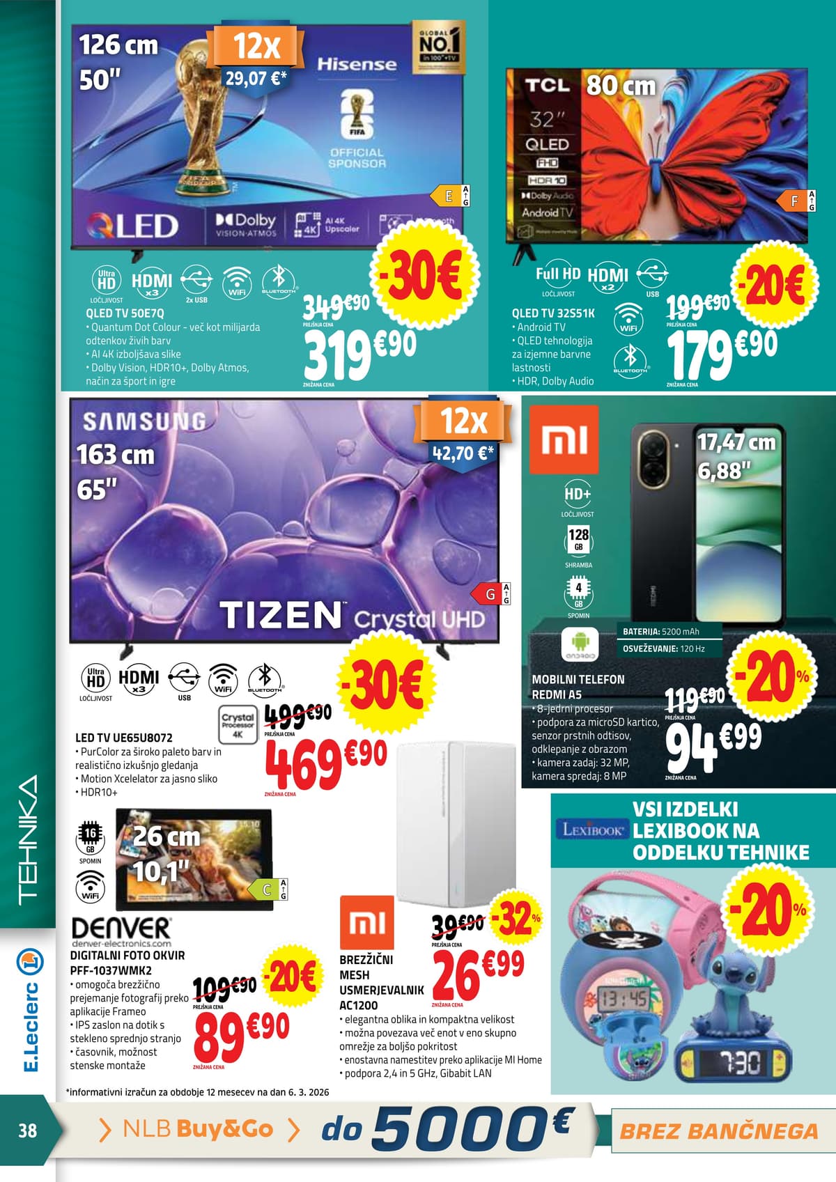 Stran 38. E.Leclerc kataloga - Akcijska Ponudba od 16.03.2026.