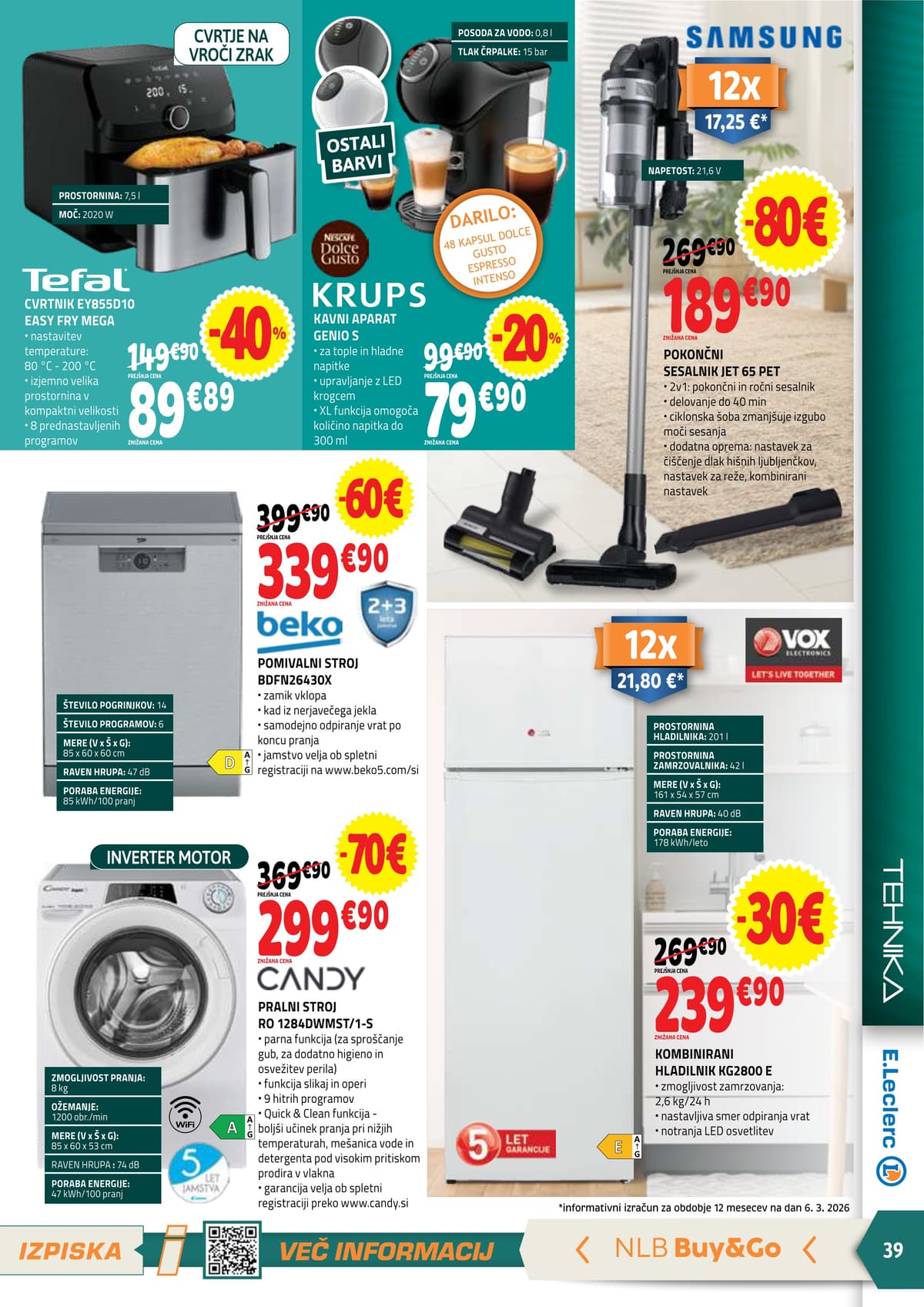 Stran 39. E.Leclerc kataloga - Akcijska Ponudba od 16.03.2026.