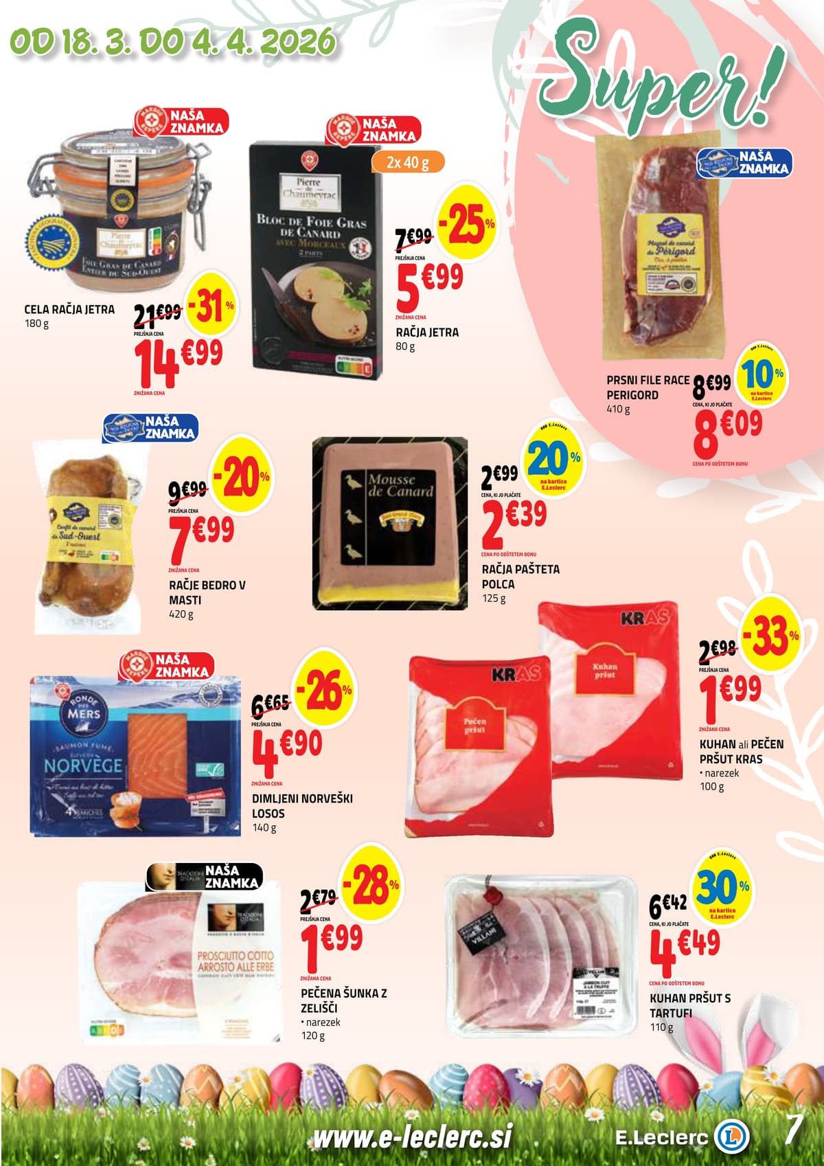 Stran 7. E.Leclerc kataloga - Akcijska Ponudba od 16.03.2026.