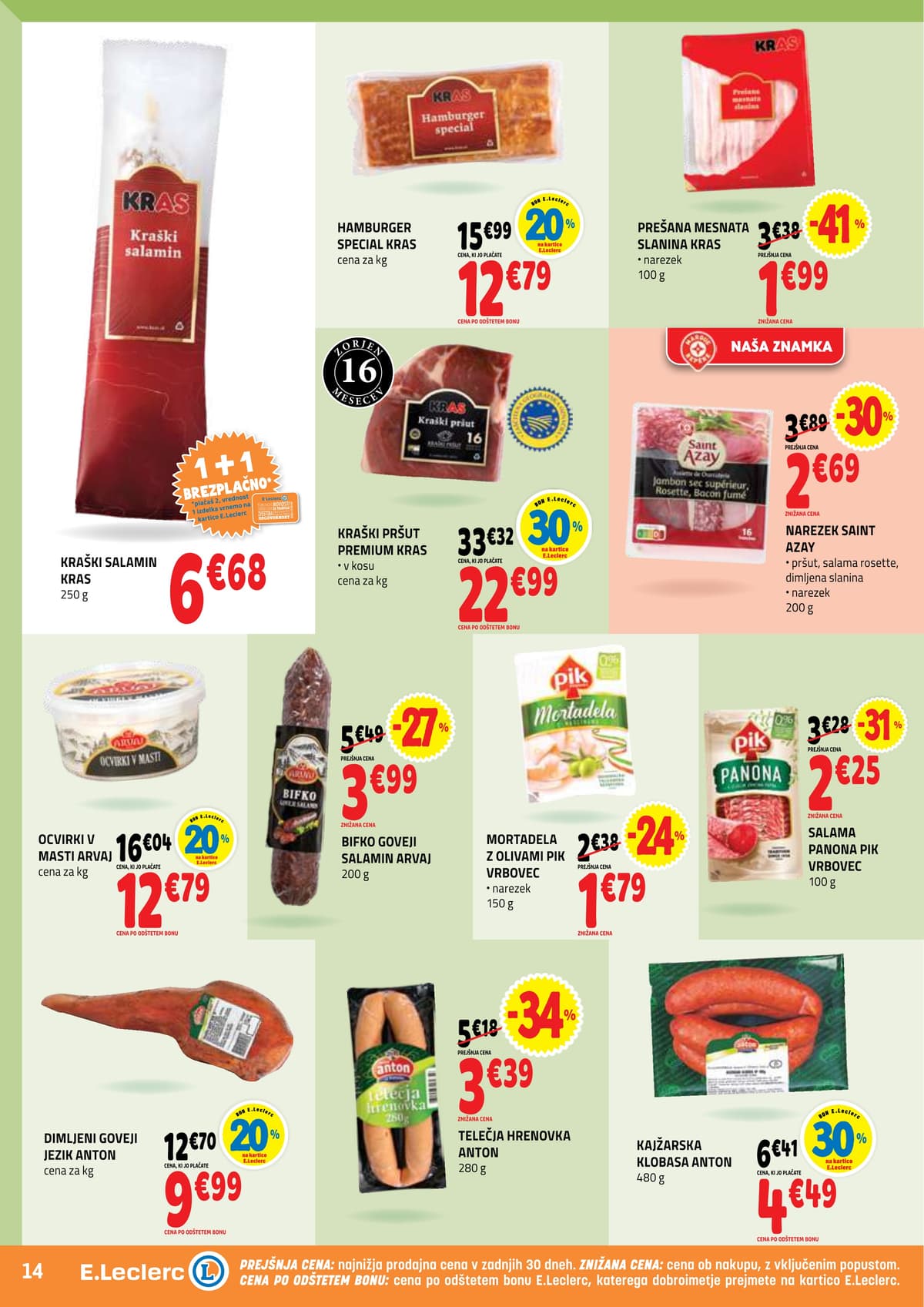 Stran 14. E.Leclerc kataloga - Akcijska Ponudba od 23.03.2026.